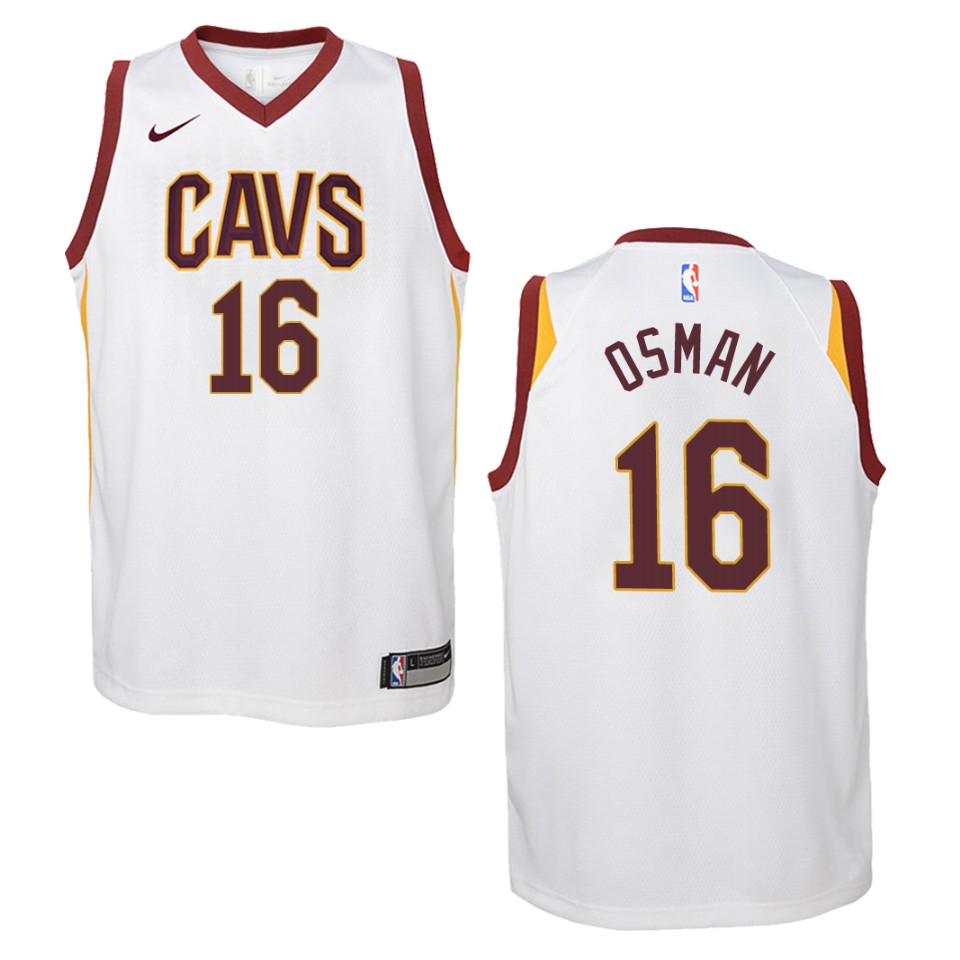 Youth Cleveland Cavaliers #16 Cedi Osman Association Swingman Jersey - White