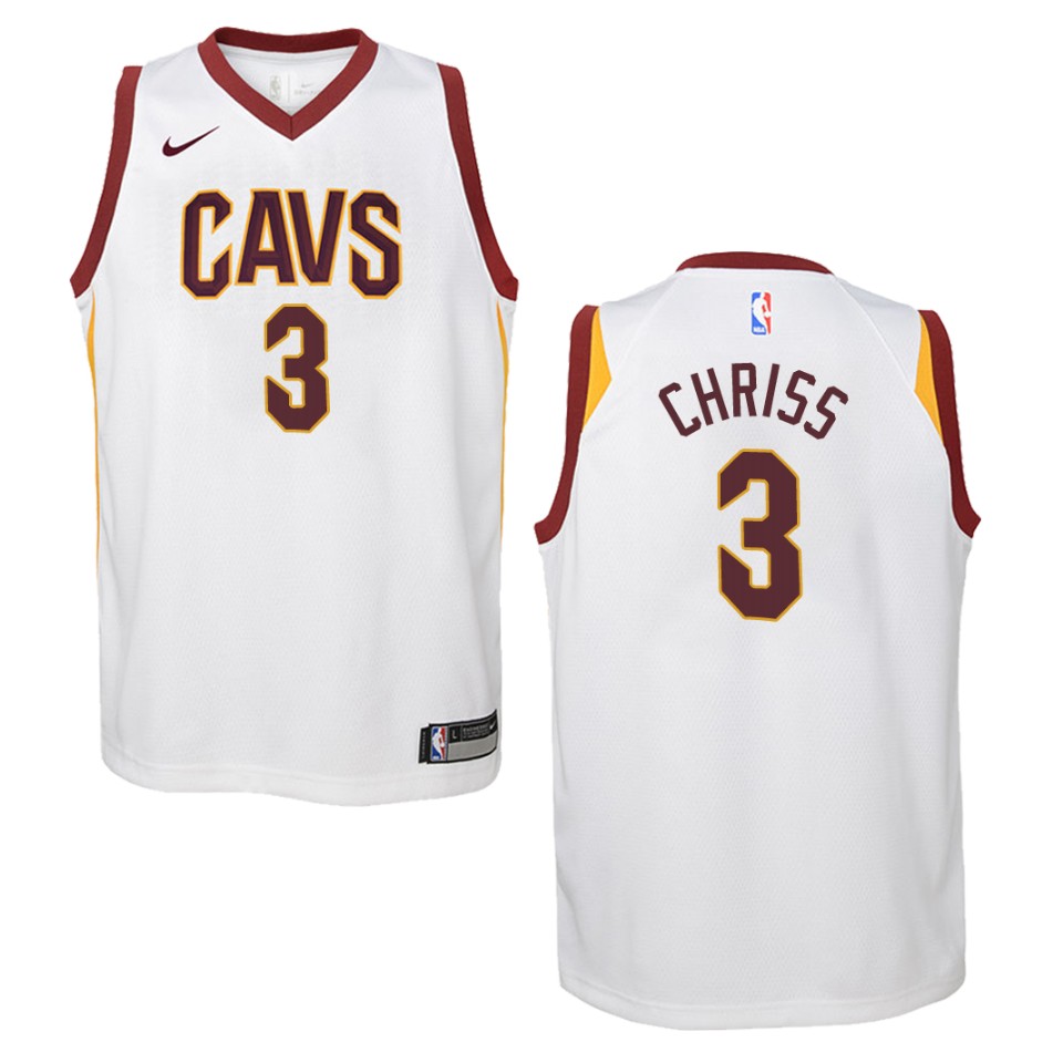 Youth Cleveland Cavaliers #3 Marquese Chriss Association Swingman Jersey - White