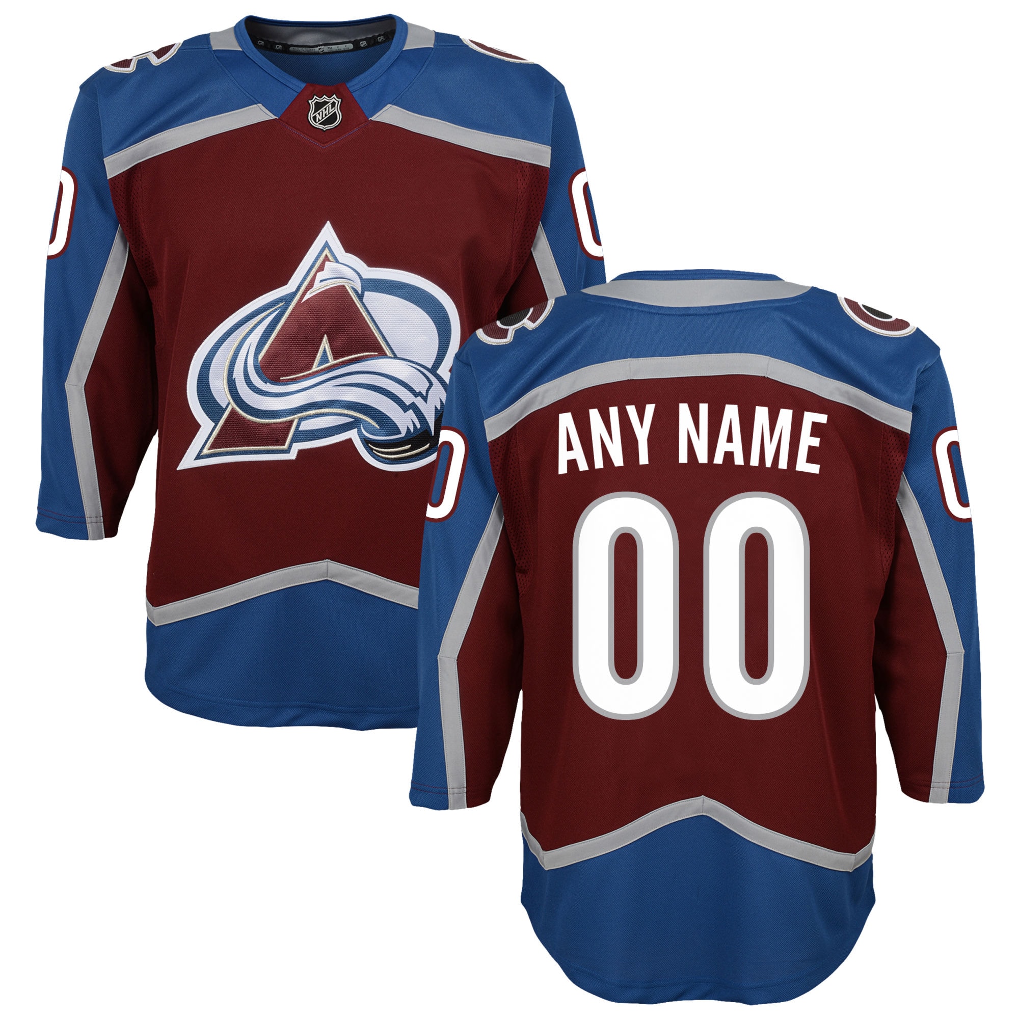 Youth Colorado Avalanche Burgundy Home Premier Custom Jersey - JS983 