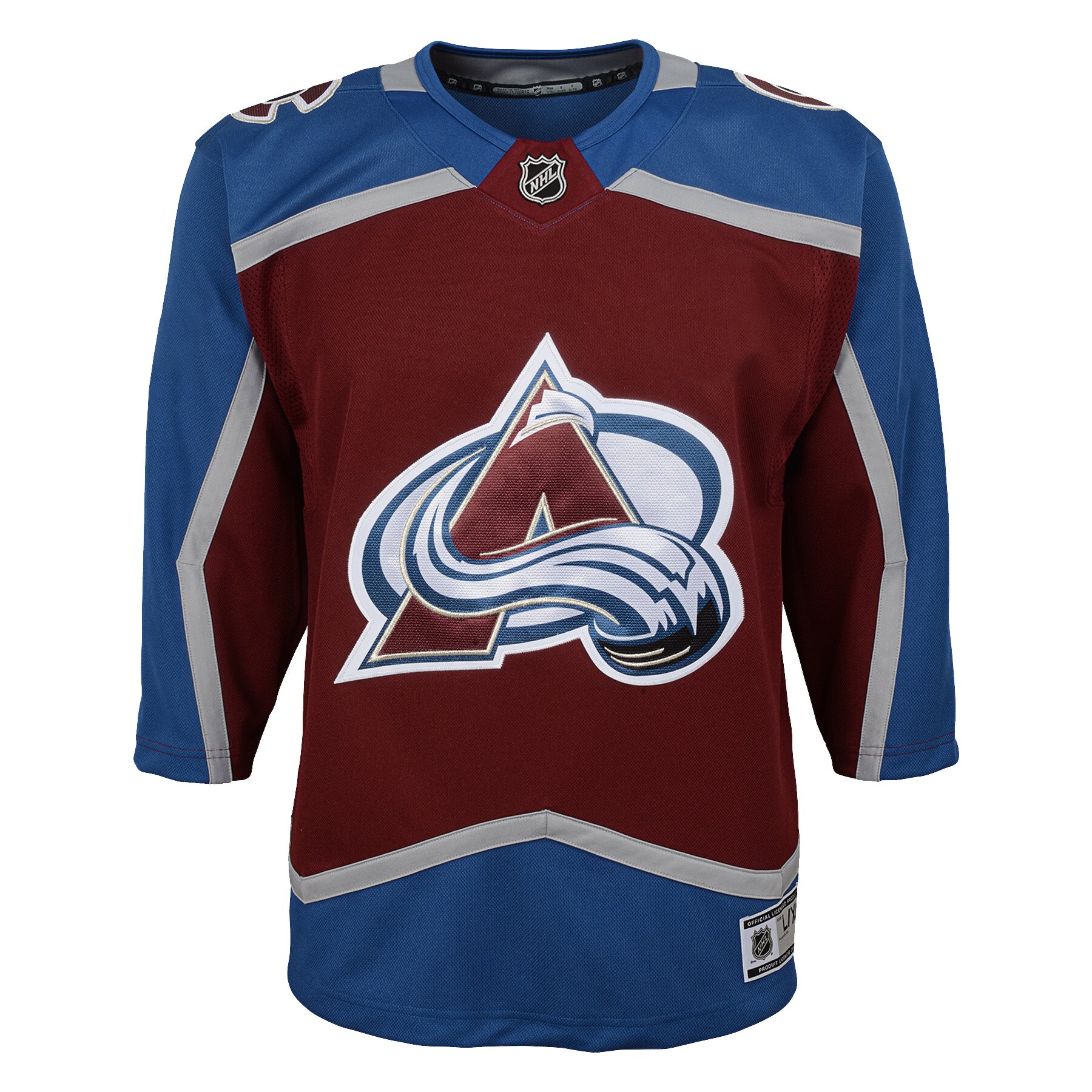 Alternative view of Youth Colorado Avalanche Burgundy Home Premier Jersey - JS464 