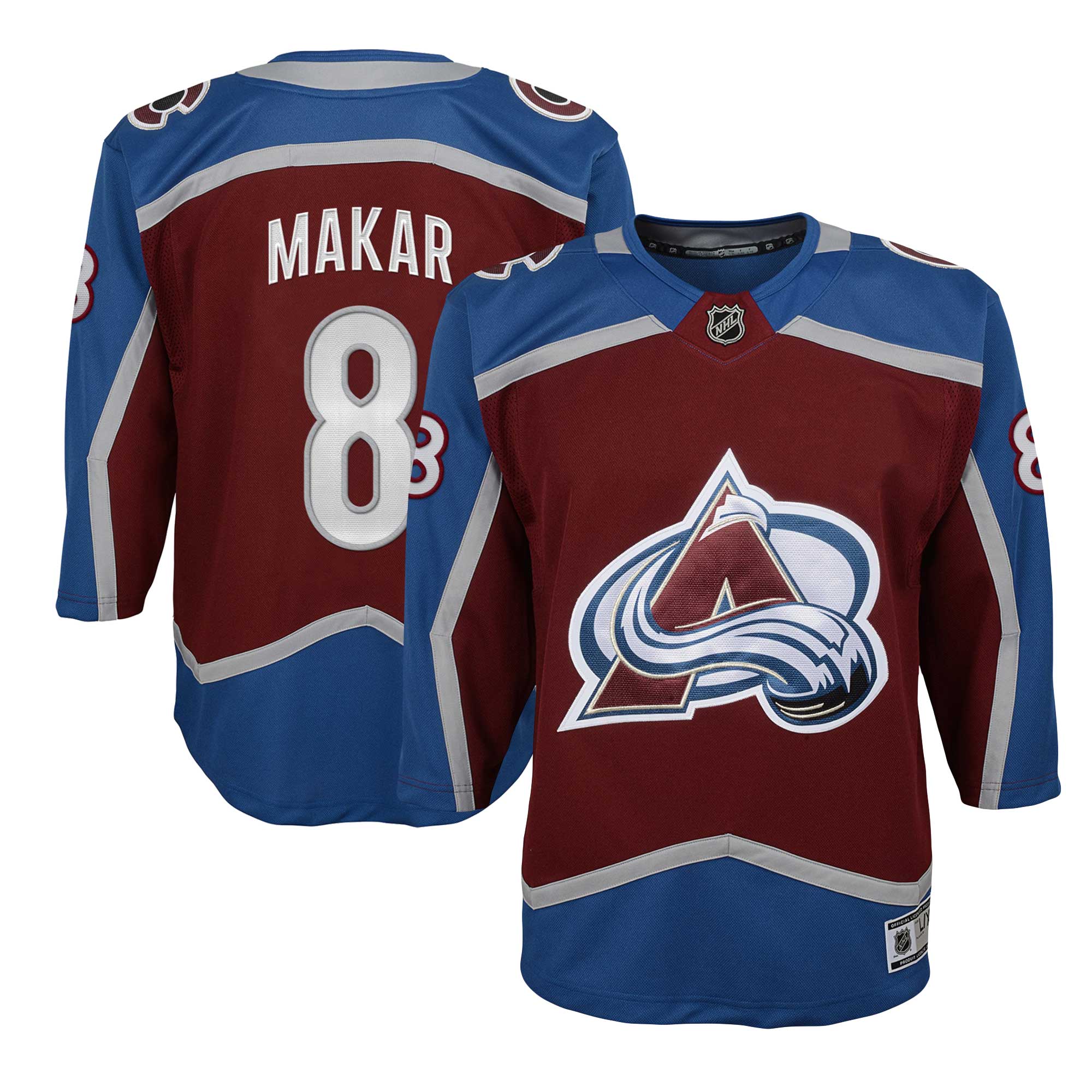 Youth Colorado Avalanche Cale Makar Burgundy Home Premier Player Jersey - JS613 