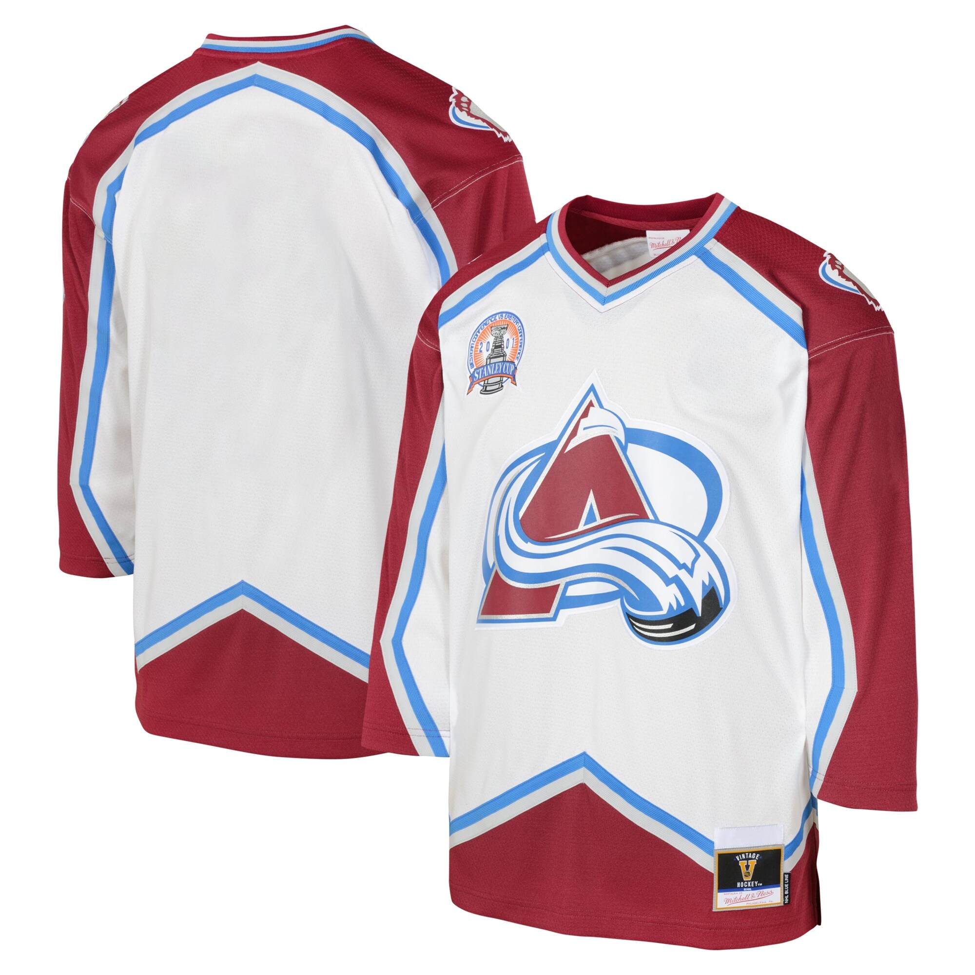 Youth Colorado Avalanche Mitchell & Ness Blue 2000 Blue Line Player Jersey - JS927 