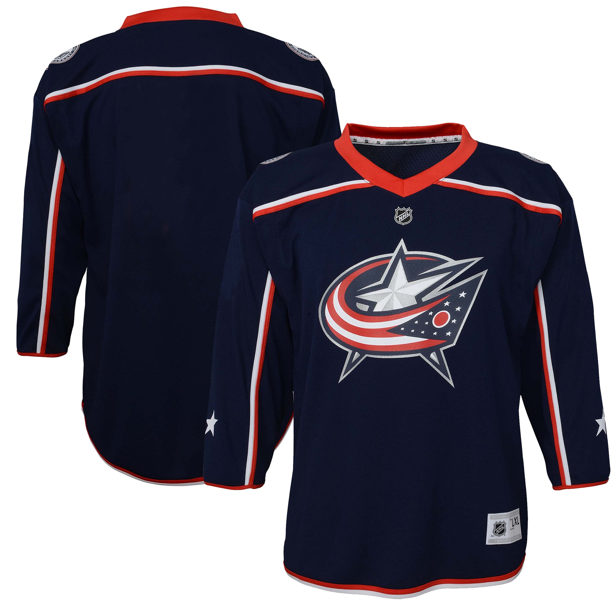 Youth Columbus Blue Jackets Navy Home Jersey - JS474 