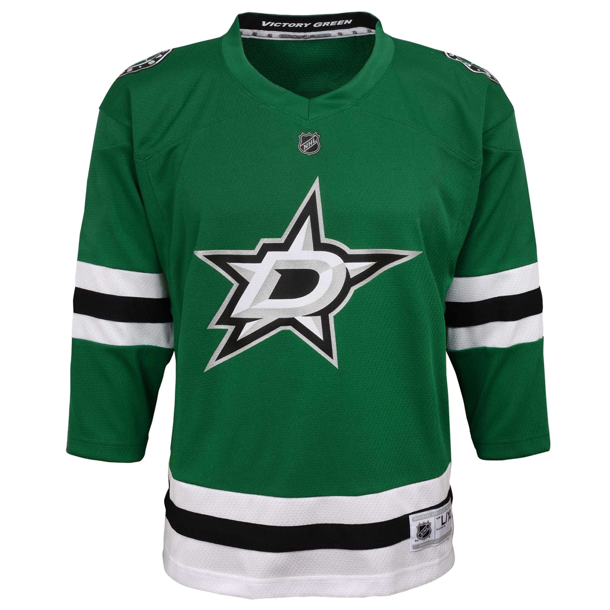 Alternative view of Youth Dallas Stars Green Home Blank Jersey - JS795 