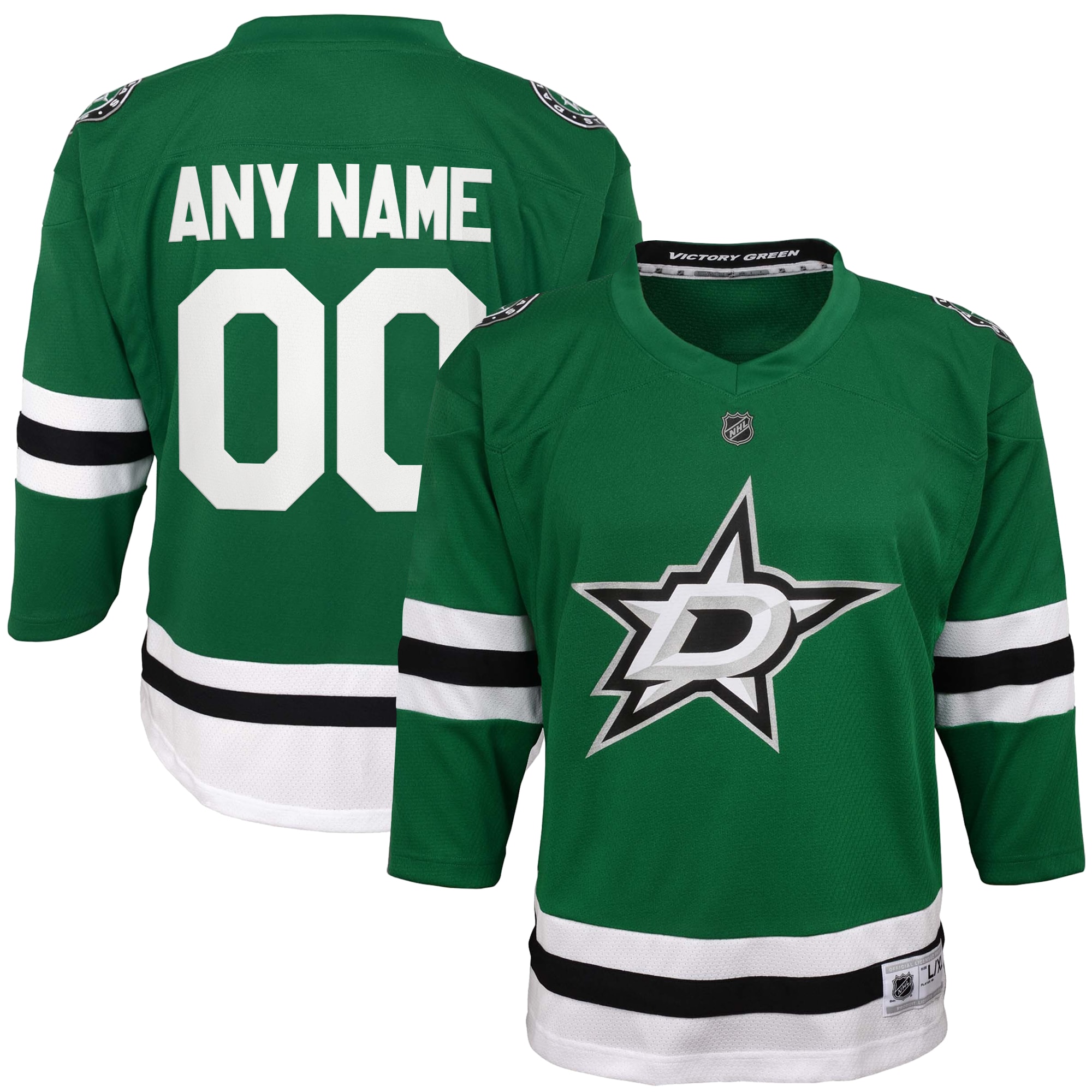 Youth Dallas Stars Green Home Custom Jersey - JS625 