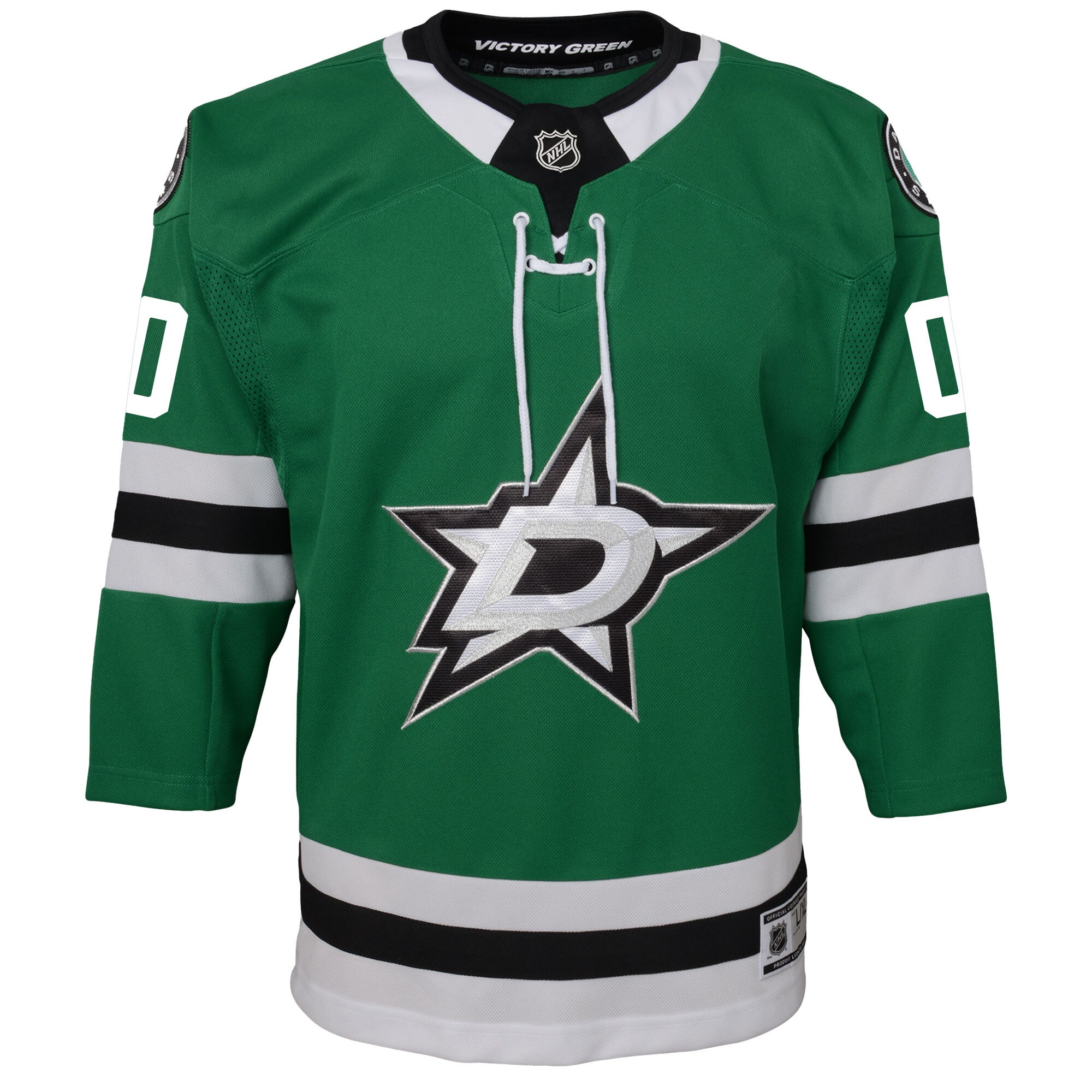 Alternative view of Youth Dallas Stars Green Home Custom Premier Jersey - JS725 