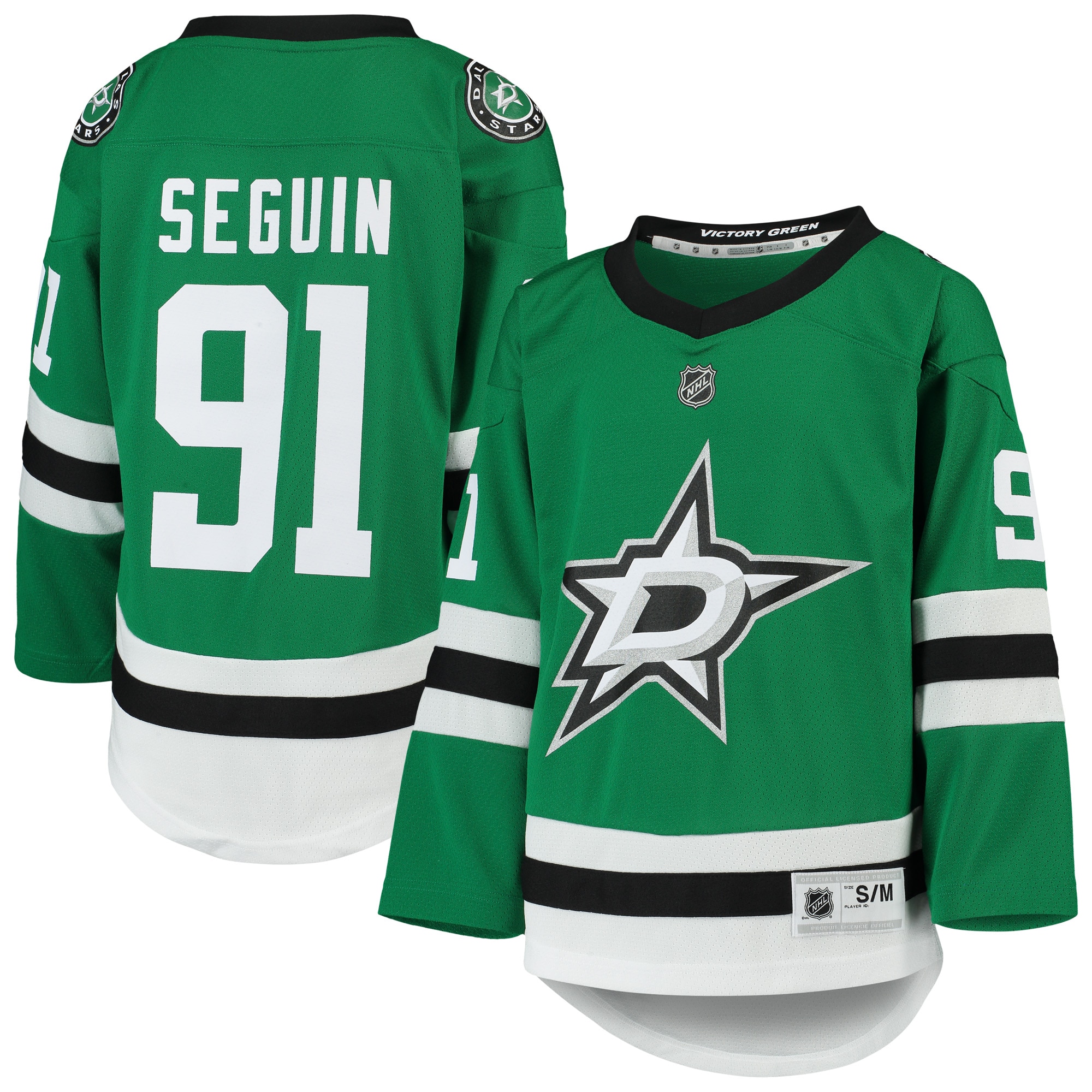 Youth Dallas Stars Tyler Seguin Kelly Green Home Player Jersey - JS643 