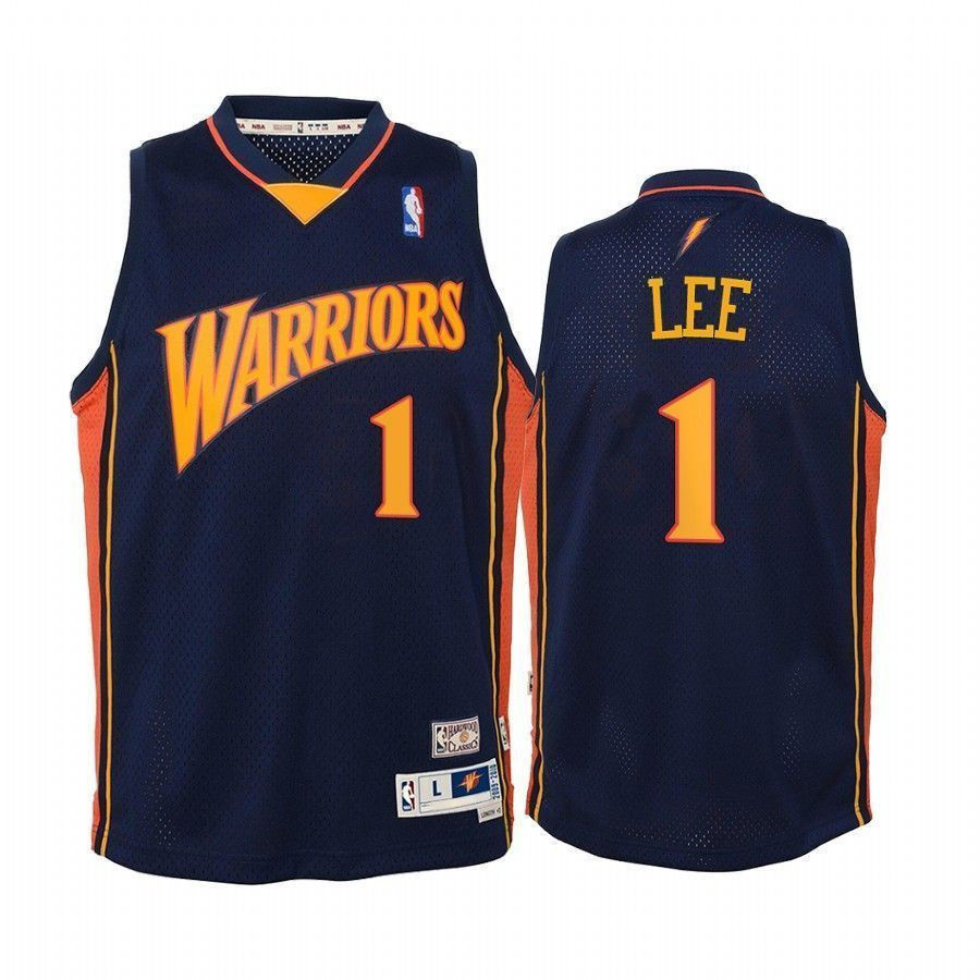 Youth Damion Lee Golden State Warriors Hardwood Classics Jersey - Navy - JS219 
