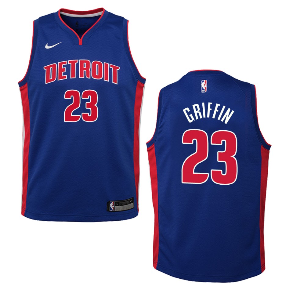 Youth Detroit Pistons #23 Blake Griffin Icon Swingman Jersey - Blue