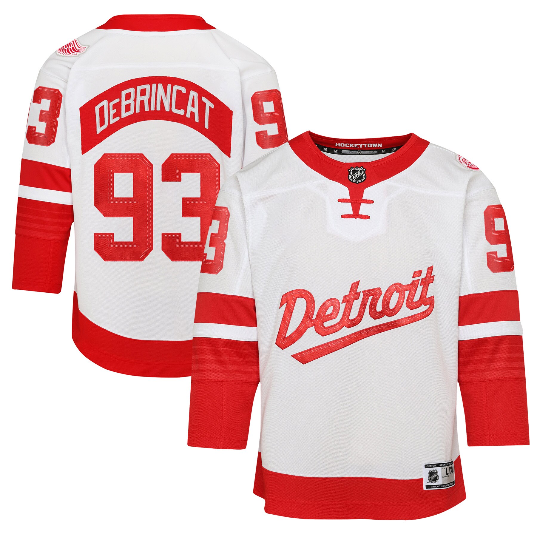 Youth Detroit Red Wings Alex DeBrincat White 2025 NHL Stadium Series Premier Player Jersey - JS137 