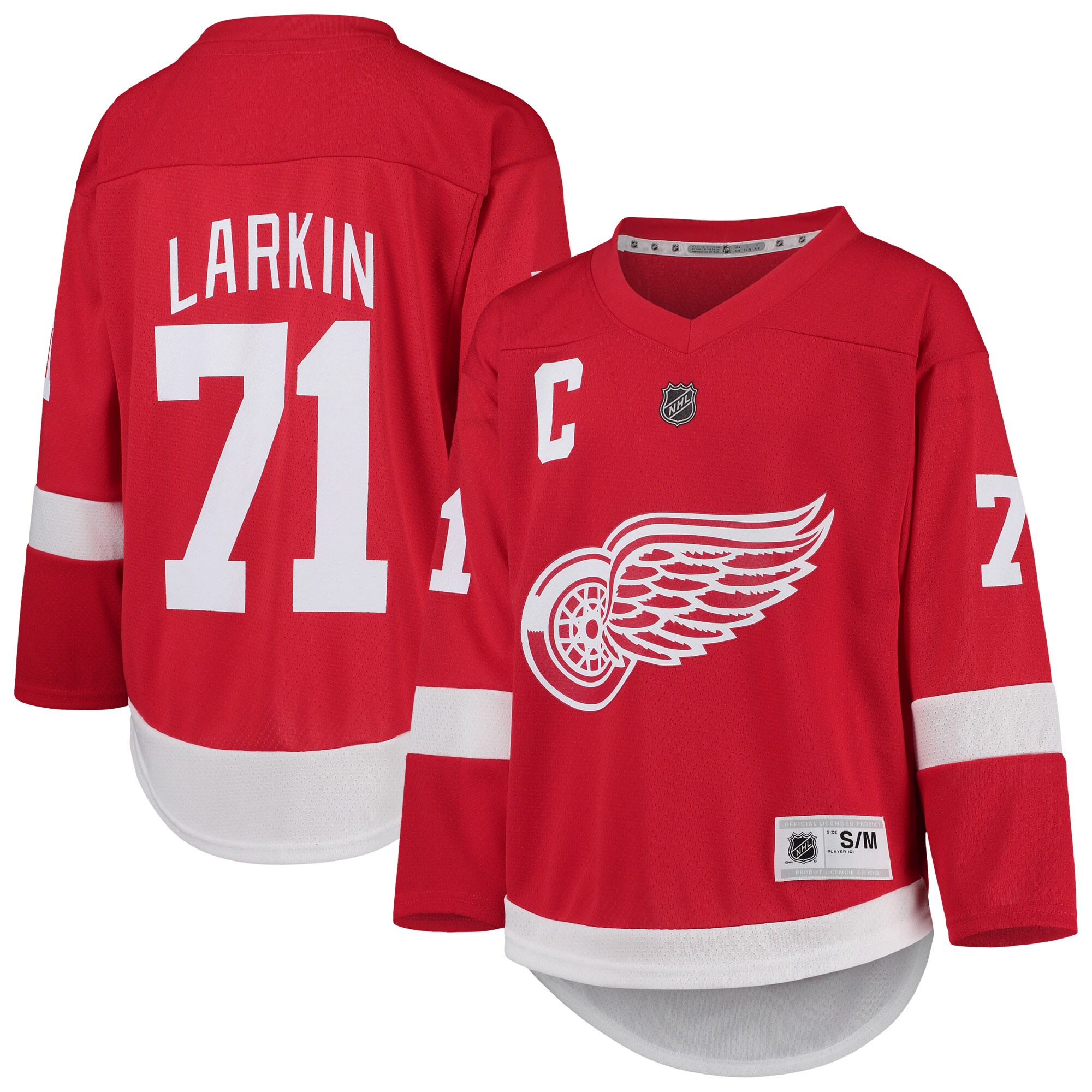 Youth Detroit Red Wings Dylan Larkin Red Home Player Jersey - JS595 