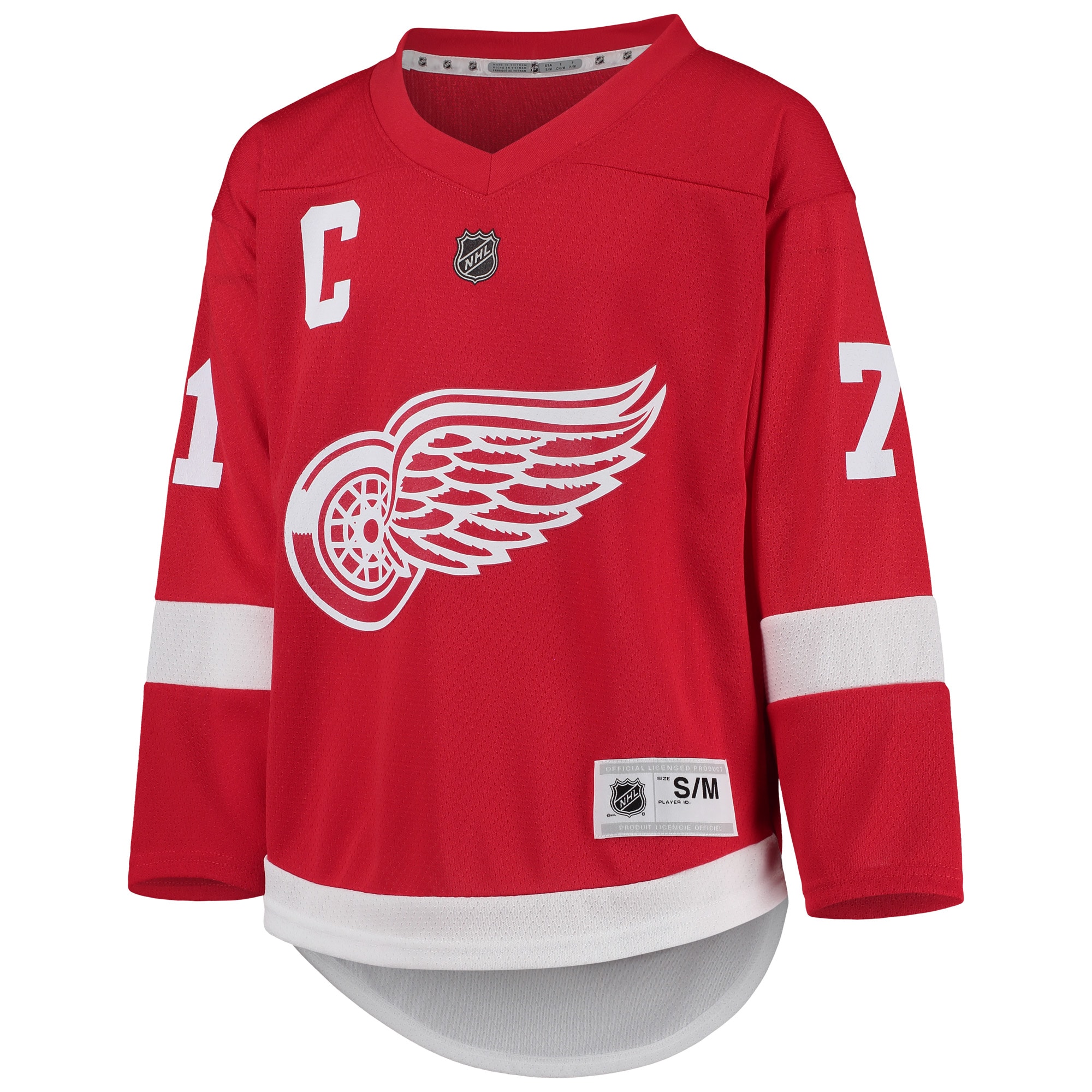 Alternative view of Youth Detroit Red Wings Dylan Larkin Red Home Player Jersey - JS595 