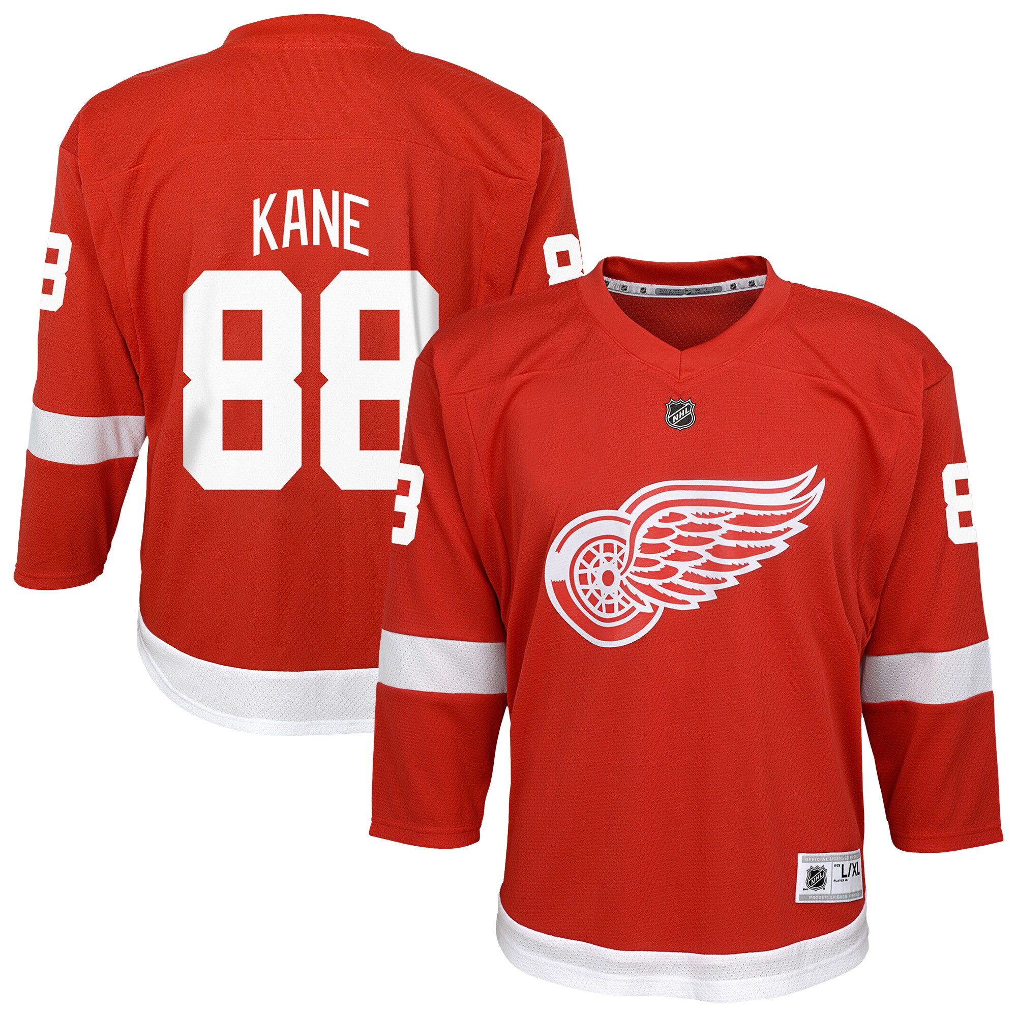 Youth Detroit Red Wings Patrick Kane Red Alternate Player Jersey - JS424 