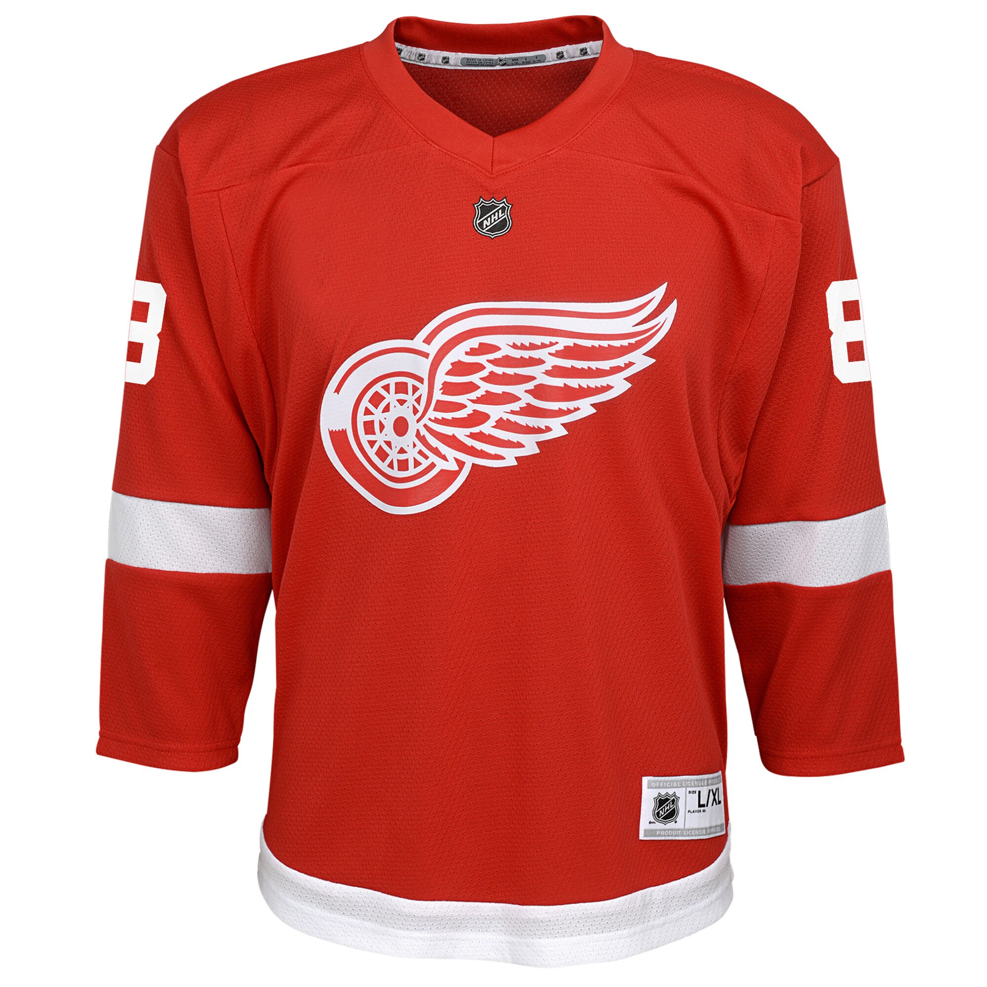 Alternative view of Youth Detroit Red Wings Patrick Kane Red Alternate Player Jersey - JS424 