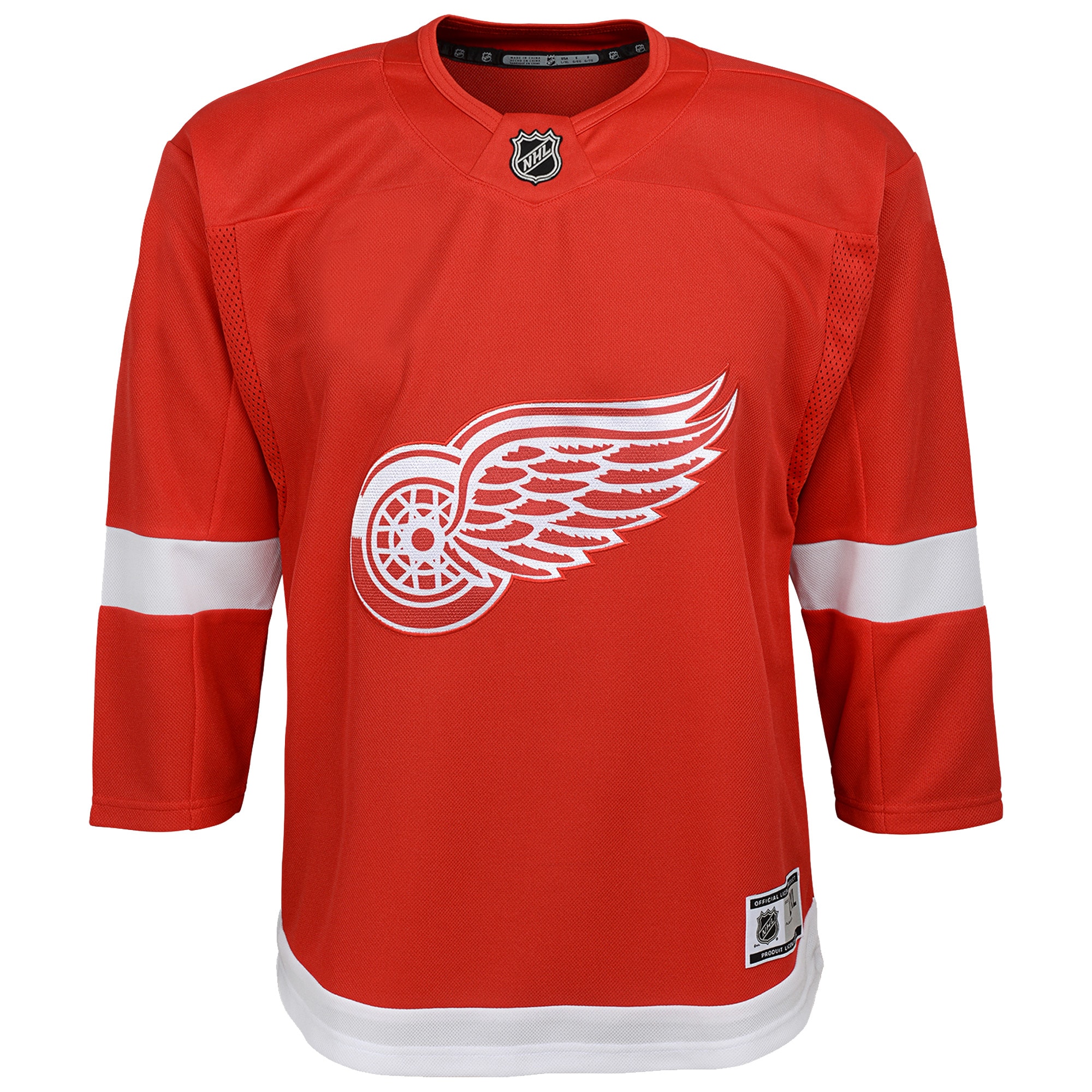 Alternative view of Youth Detroit Red Wings Red Home Blank Premier Jersey - JS810 