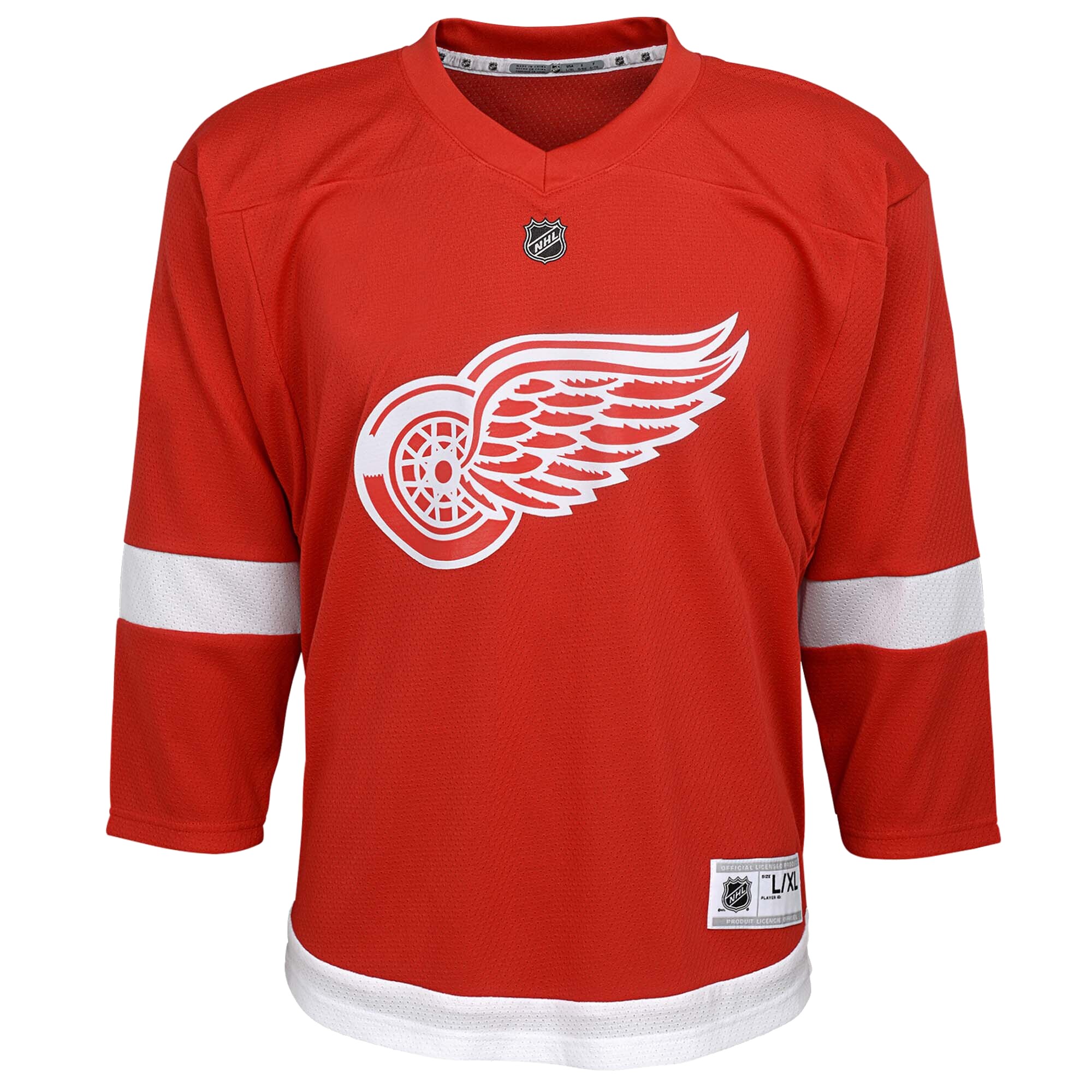 Alternative view of Youth Detroit Red Wings Red Home Custom Jersey - JS711 