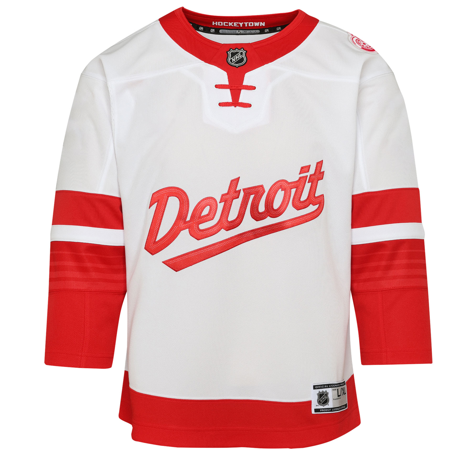 Alternative view of Youth Detroit Red Wings White 2025 NHL Stadium Series Premier Jersey - JS948 