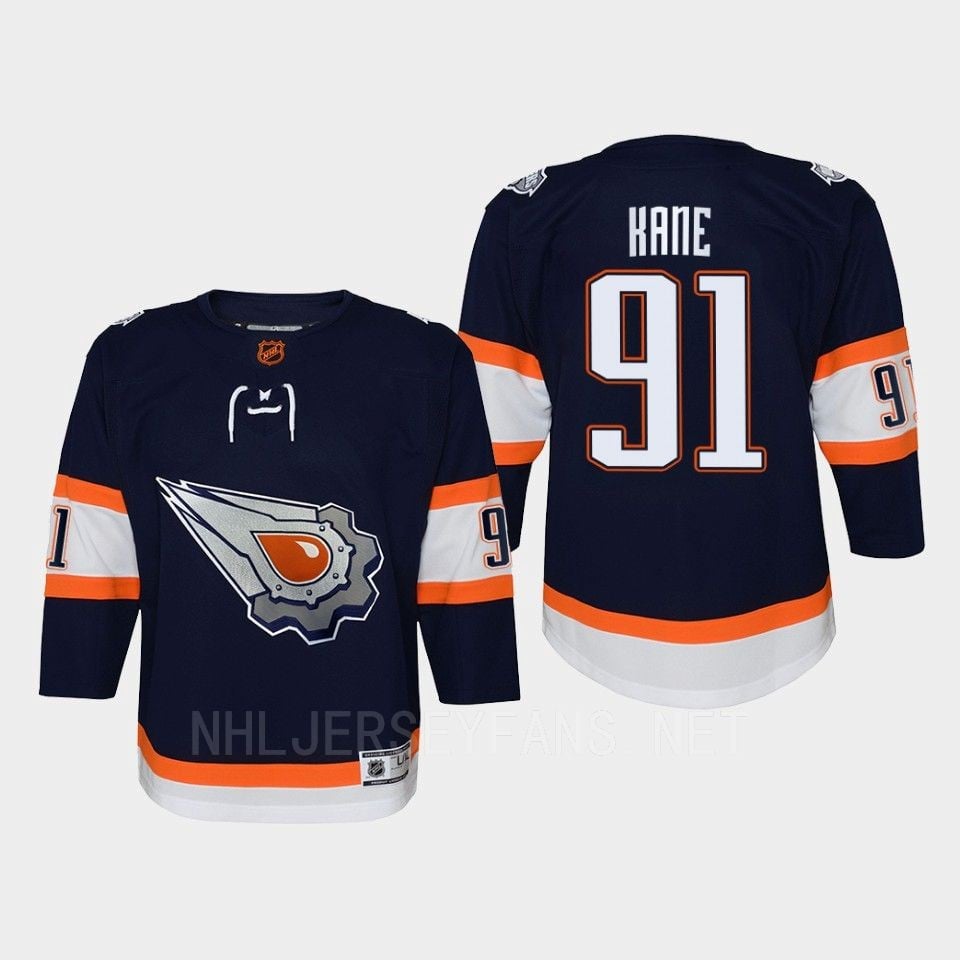 Youth Edmonton Oilers Evander Kane 91 Special Edition 2.0 Retro Jersey Navy - JS166 