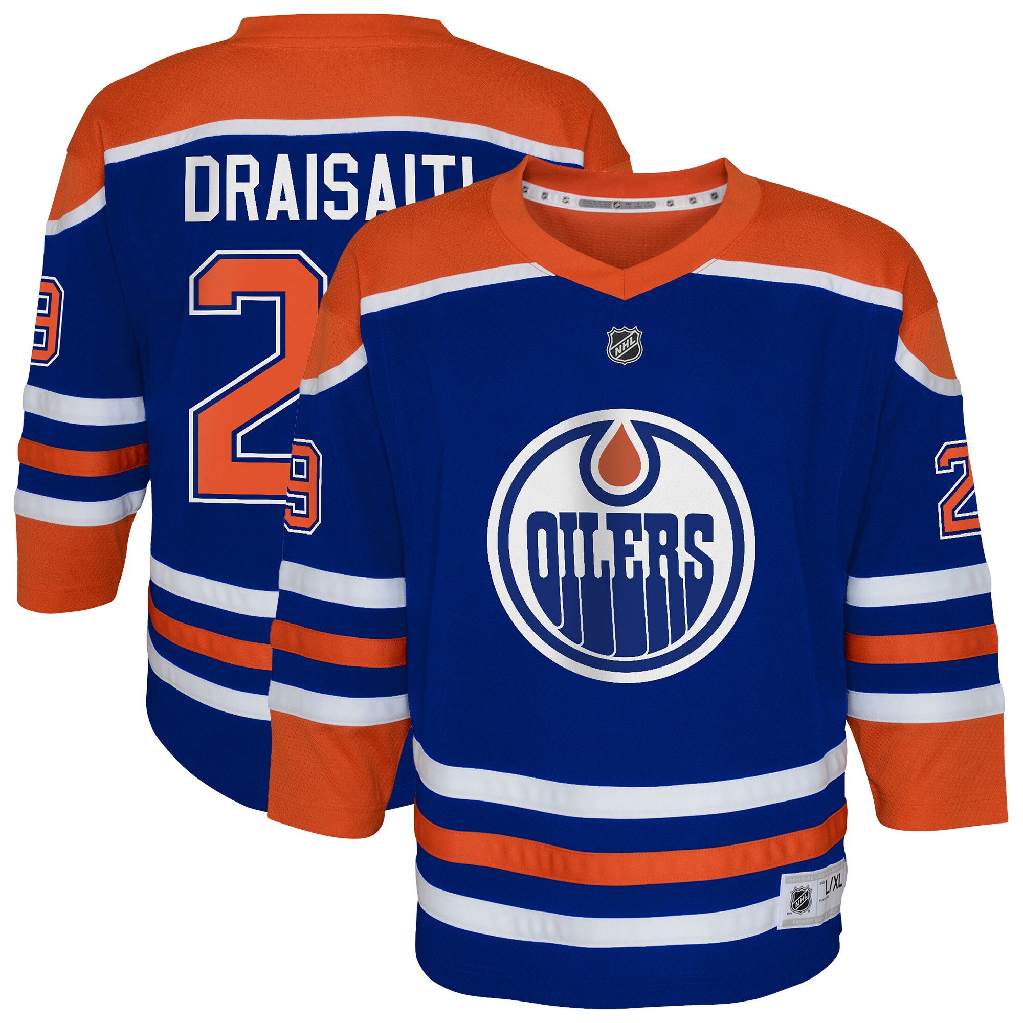 Youth Edmonton Oilers Leon Draisaitl Royal Home Player Jersey - JS117 