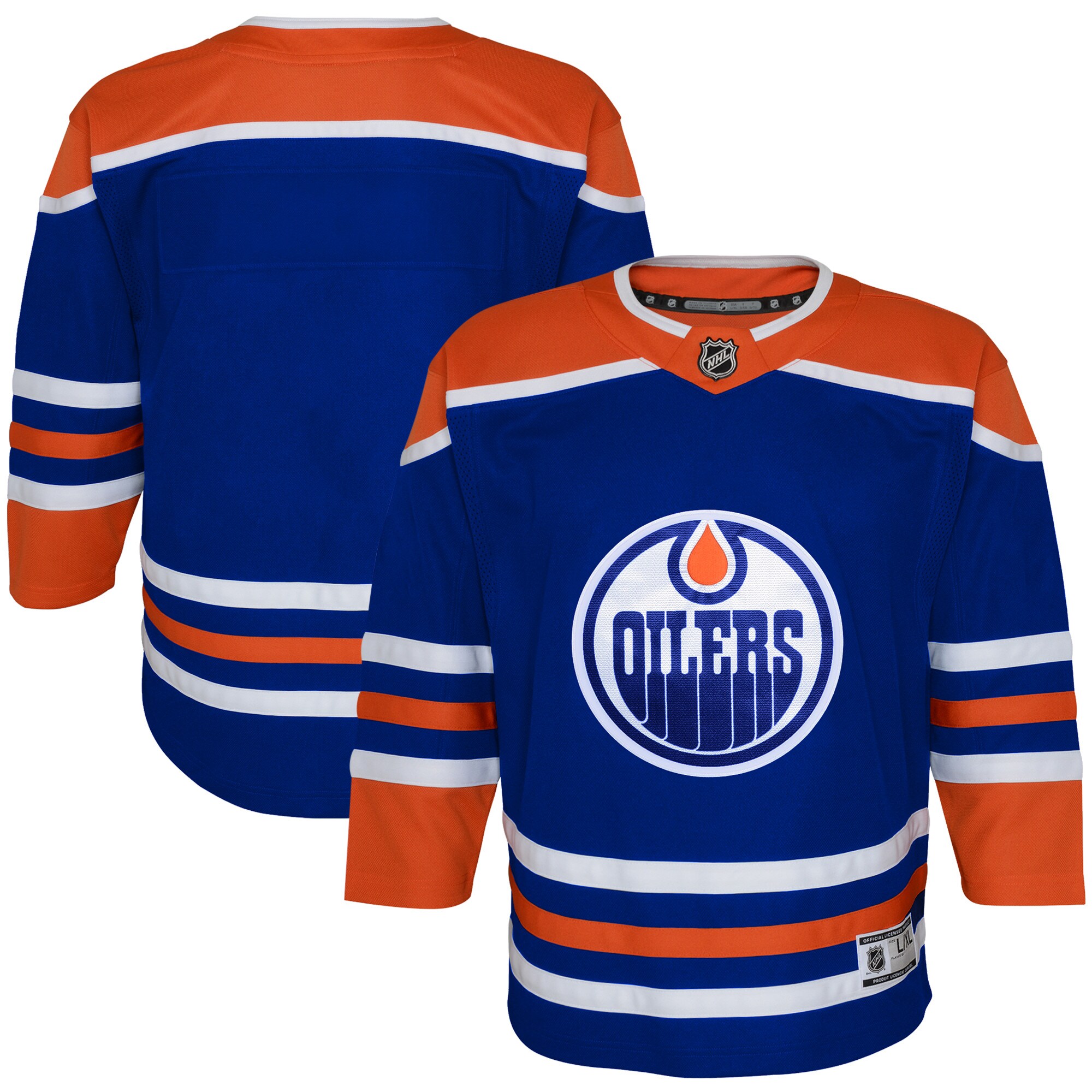 Youth Edmonton Oilers Royal Home Jersey - JS900 