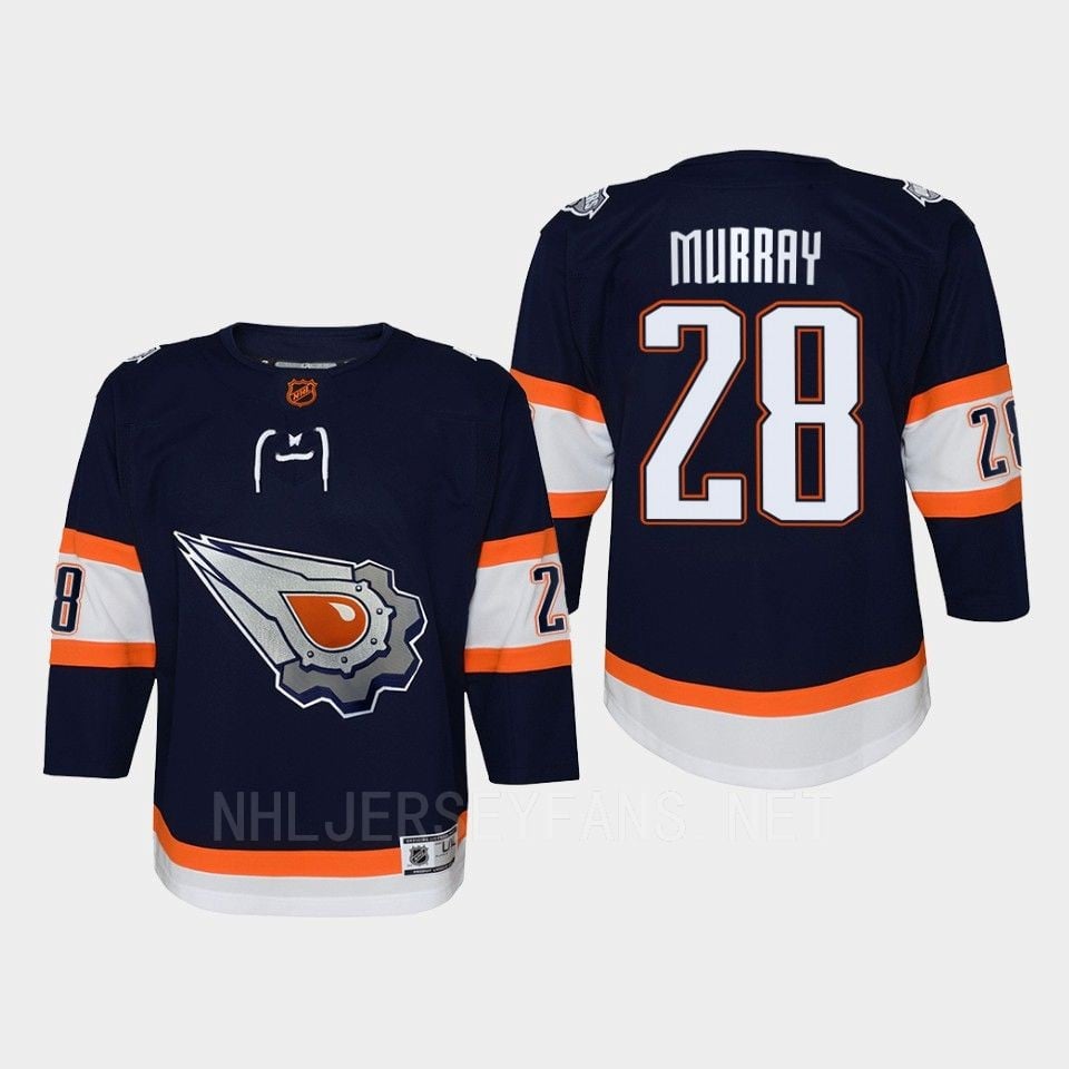 Youth Edmonton Oilers Ryan Murray 28 Special Edition 2.0 Retro Jersey Navy - JS893 