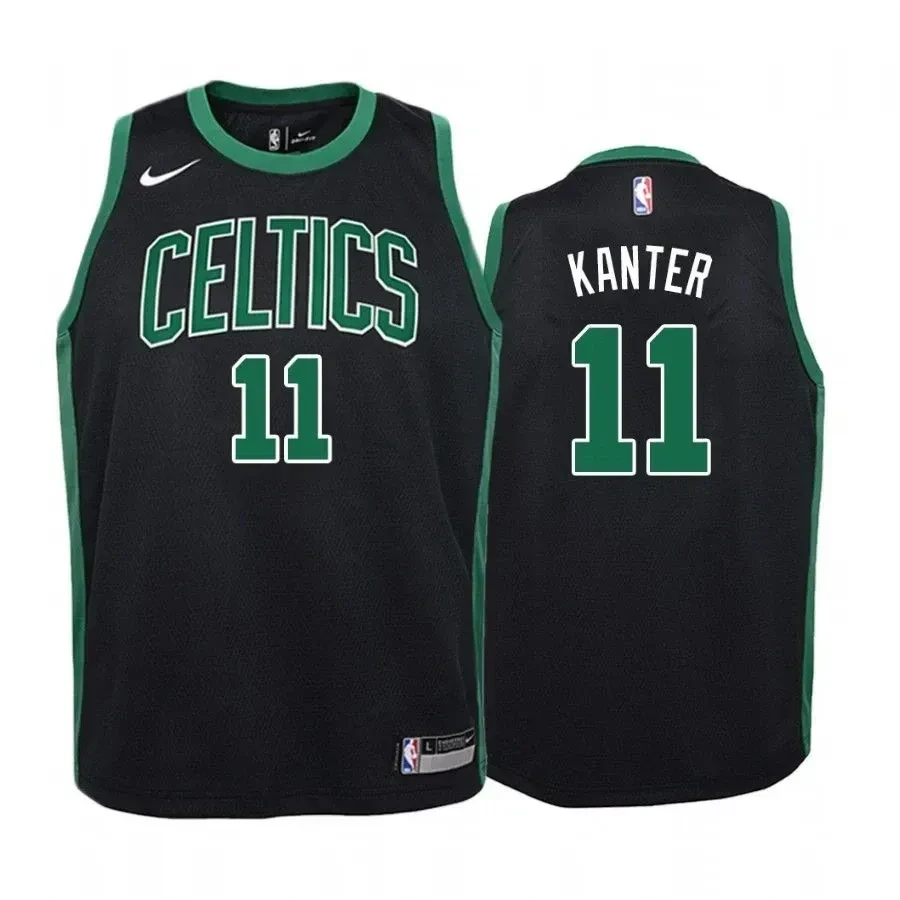 Youth Enes Kanter Boston Celtics Statet Jersey - Black - JS916