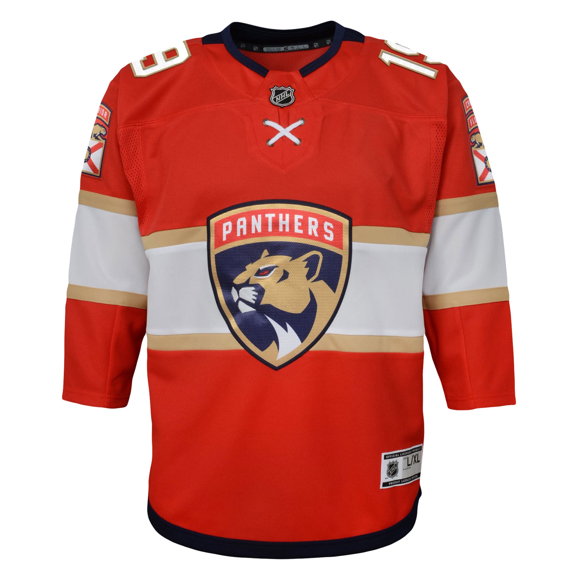 Alternative view of Youth Florida Panthers Matthew Tkachuk Red Home Premier Player Jersey - JS240 