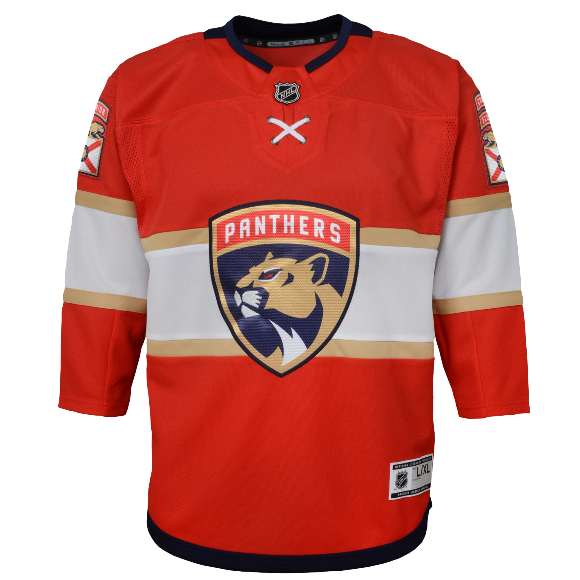 Alternative view of Youth Florida Panthers Red Home Premier Jersey - JS830 