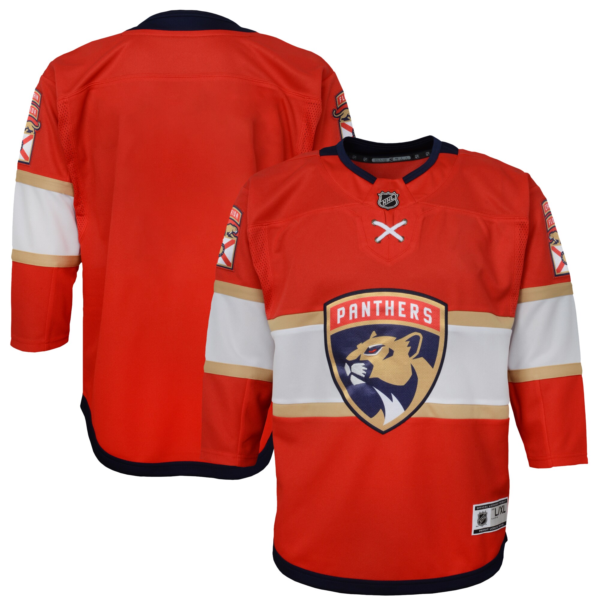 Youth Florida Panthers Red Home Premier Jersey - JS830 