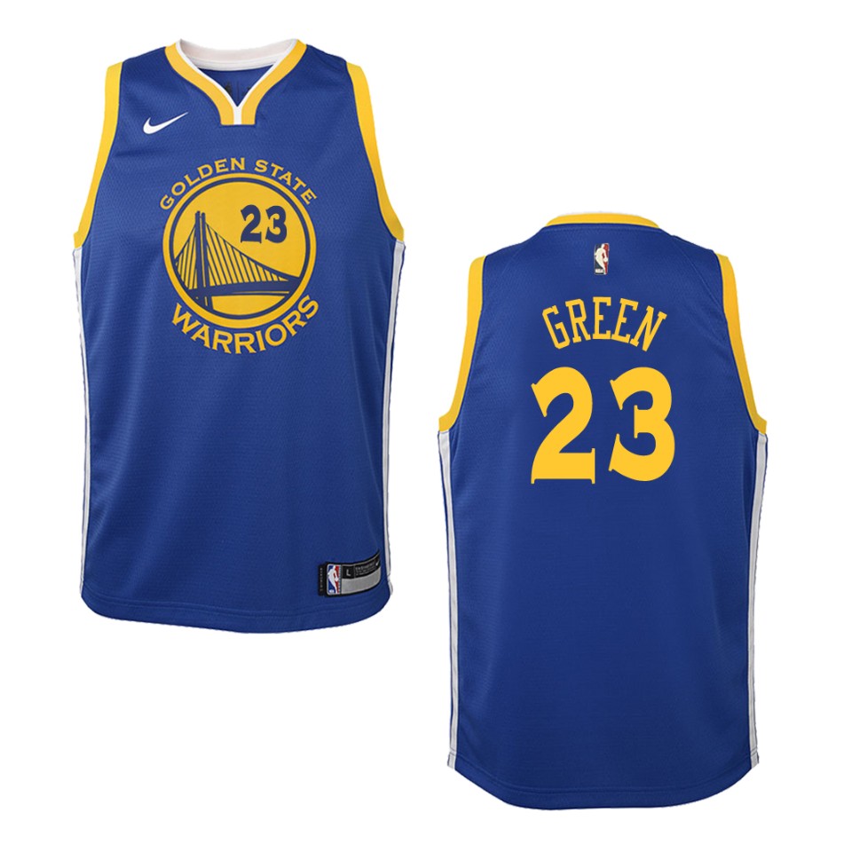 Youth Golden State Warriors #23 Draymond Green Icon Swingman Jersey - Blue