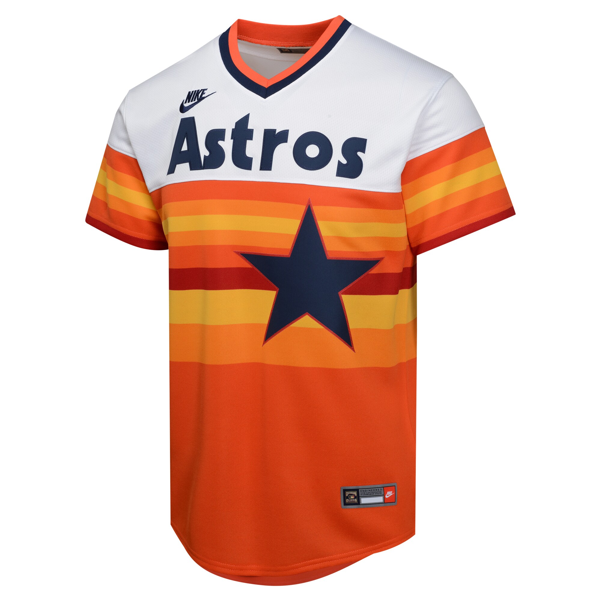 Alternative view of Youth Houston Astros Craig Biggio White Cooperstown Collection Limited Player Jersey 