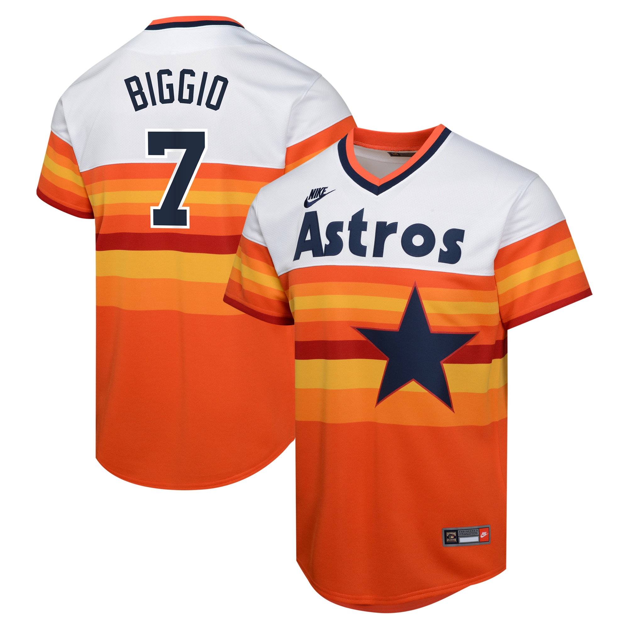 Youth Houston Astros Craig Biggio White Cooperstown Collection Limited Player Jersey 