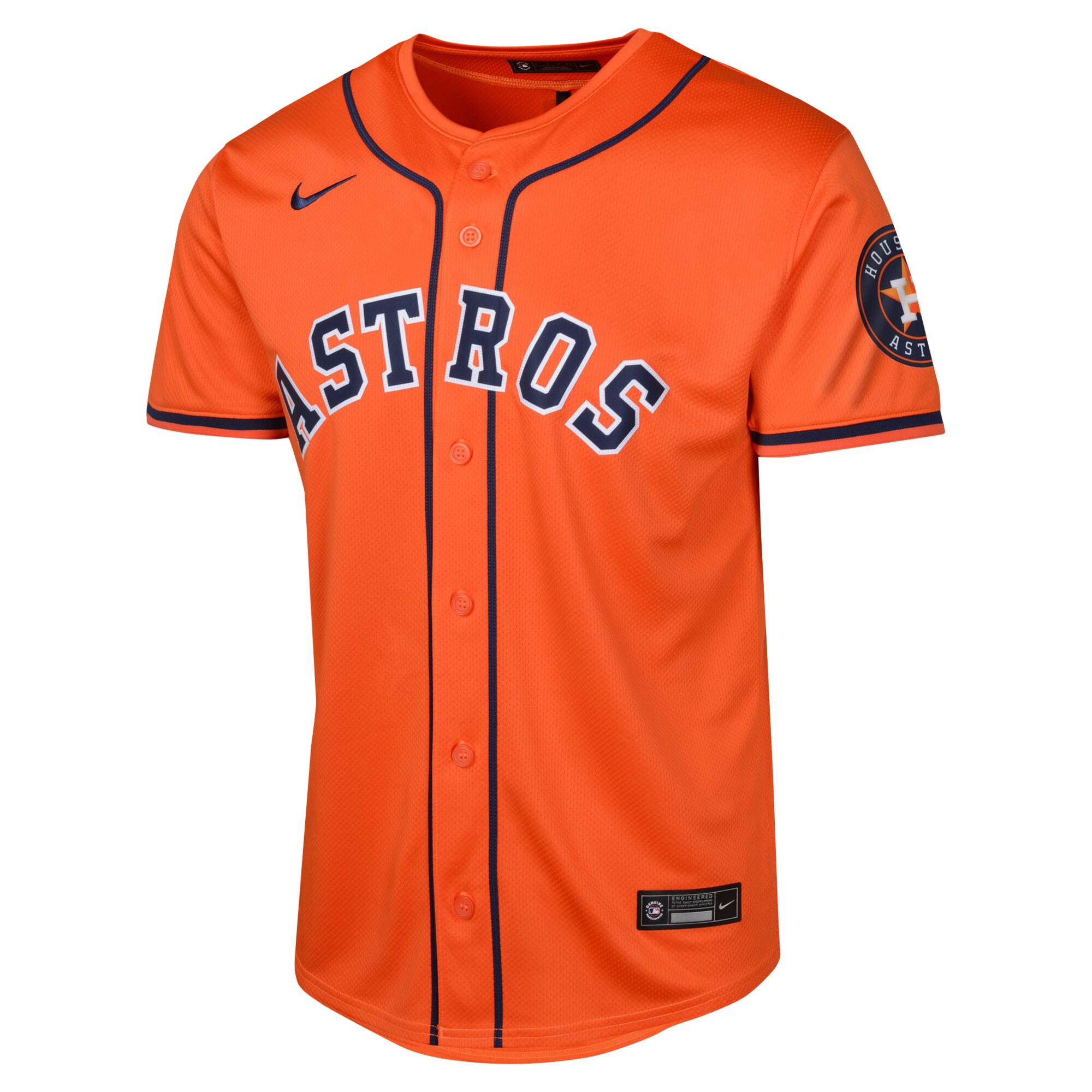 Alternative view of Youth Houston Astros Orange Alternate Limited Jersey 
