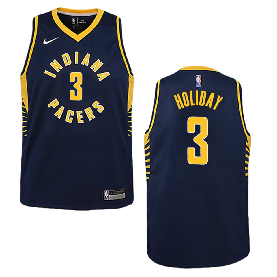 Youth Indiana Pacers #3 Aaron Holiday Icon Swingman Jersey - Navy