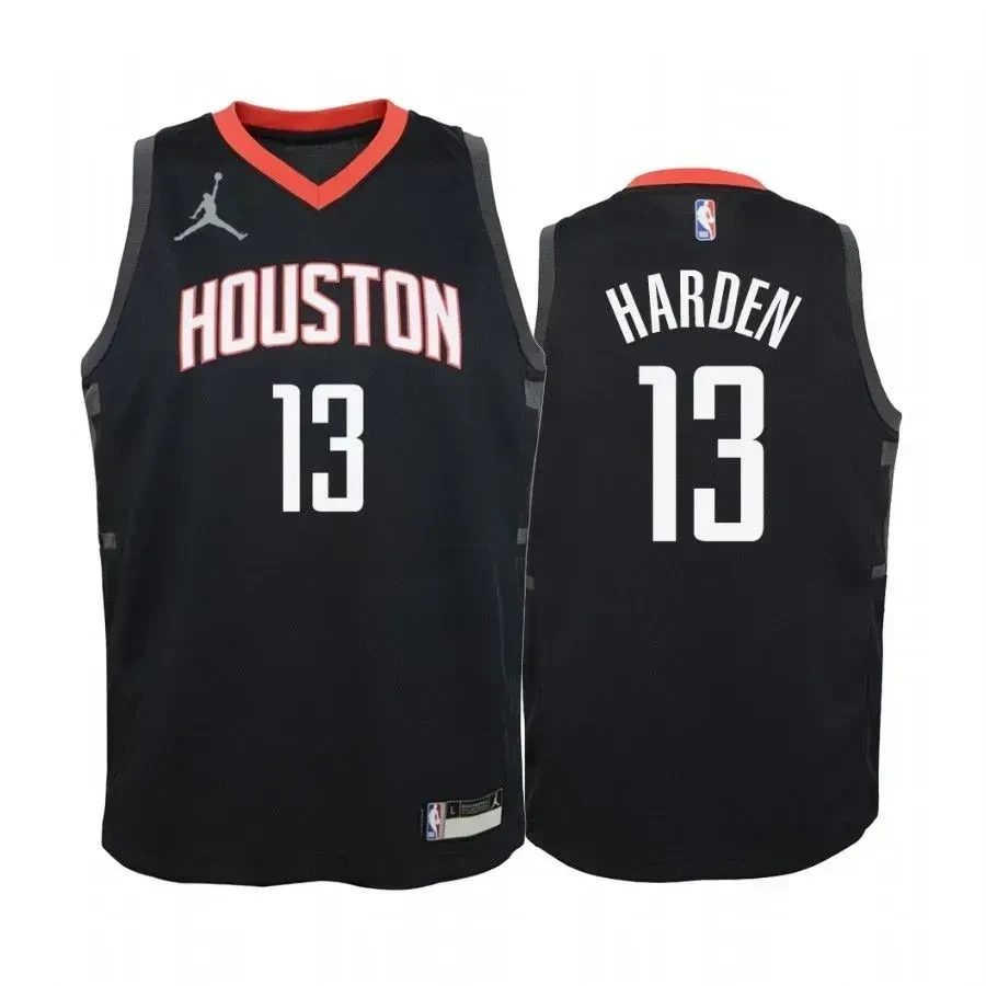 Youth James Harden Houston Rockets Red Statet Jersey Jumpman - JS738 