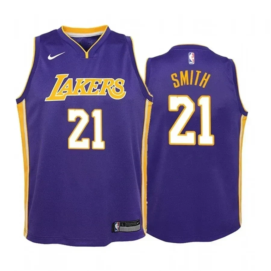 Youth J.r. Smith Los Angeles Lakers Purple Statet Jersey - JS270 