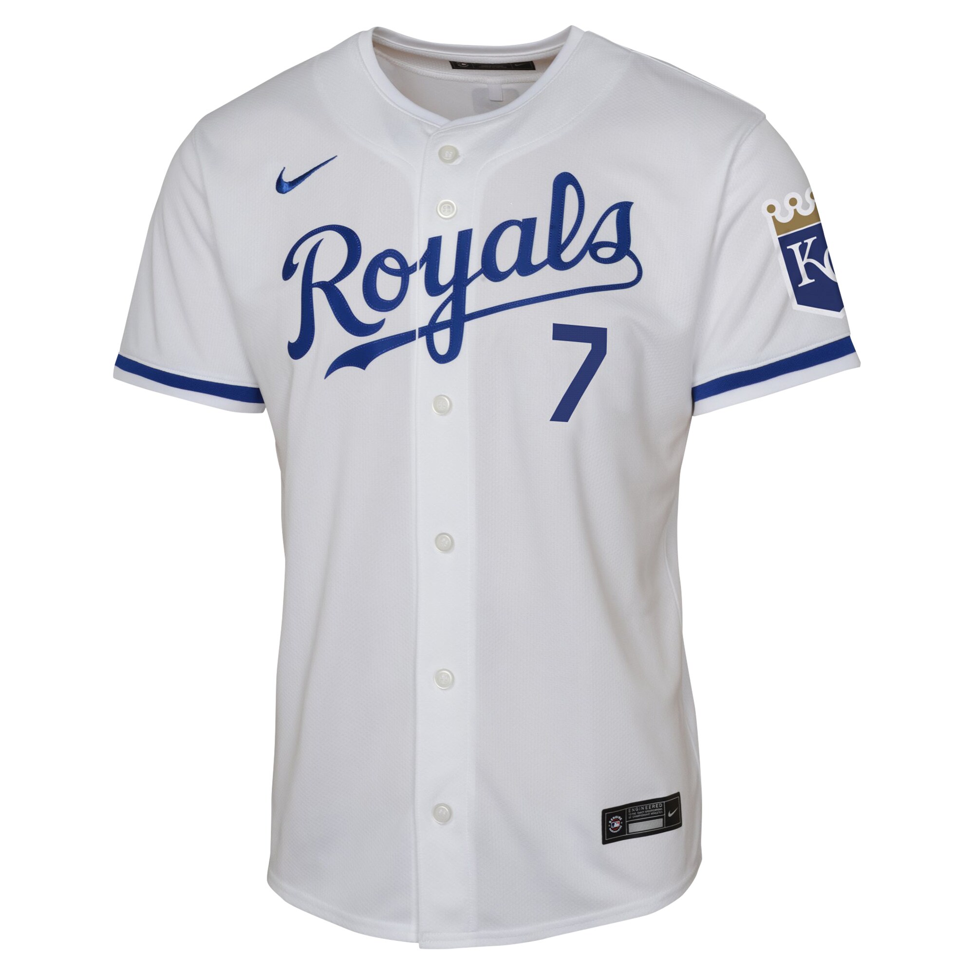 Alternative view of Youth Kansas City Royals Bobby Witt Jr. White Home Limited Player Jersey 