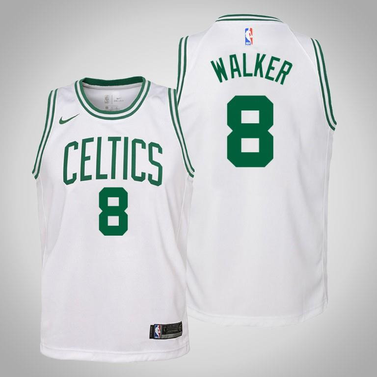 Youth Kemba Walker Boston Celtics 8 Association White Jersey Jersey - JS160