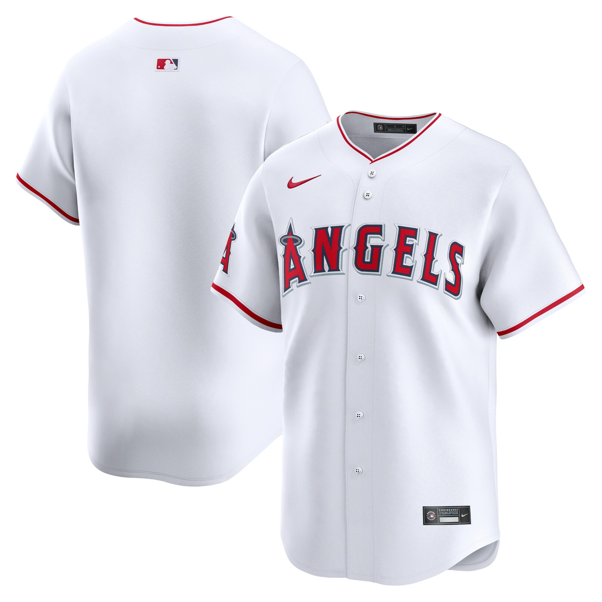 Youth Los Angeles Angels White Home Limited Jersey 