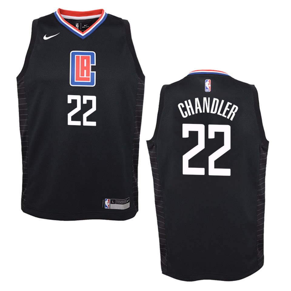 Youth Los Angeles Clippers #22 Wilson Chandler Statement Swingman Jersey - Black