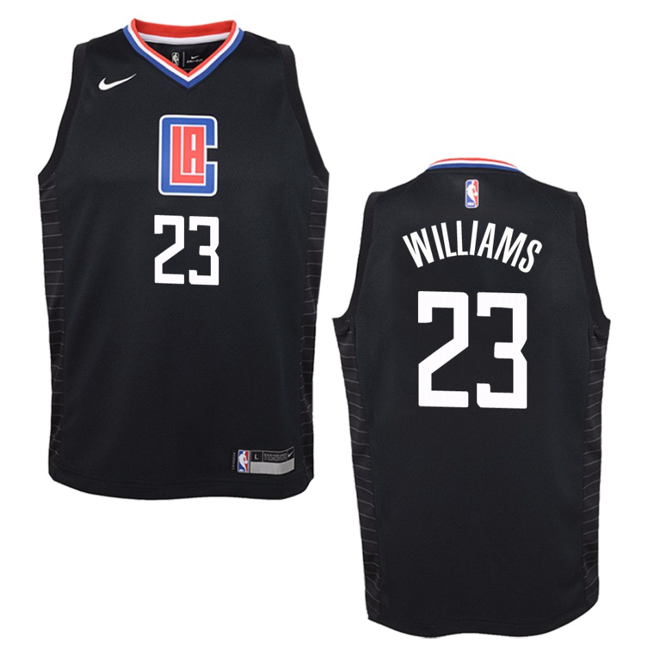 Youth Los Angeles Clippers #23 Lou Williams Statement Swingman Jersey - Black