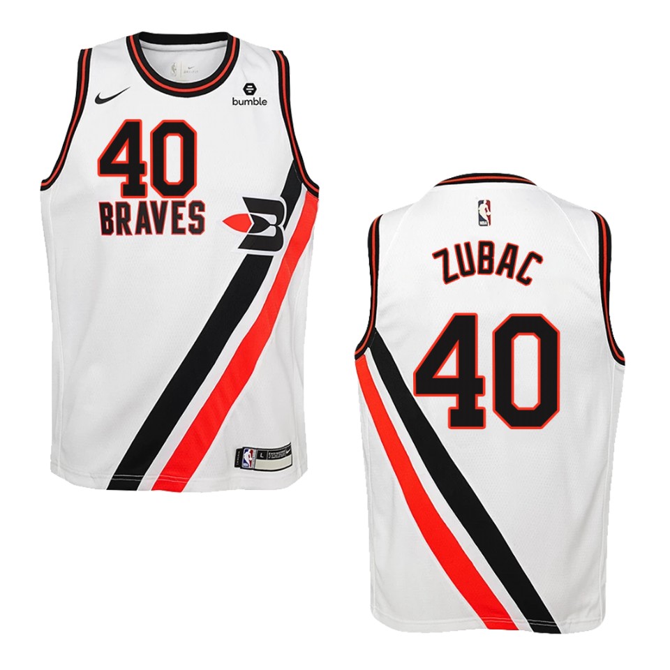 Youth Los Angeles Clippers #40 Ivica Zubac Hardwood Classics Swingman Jersey - White