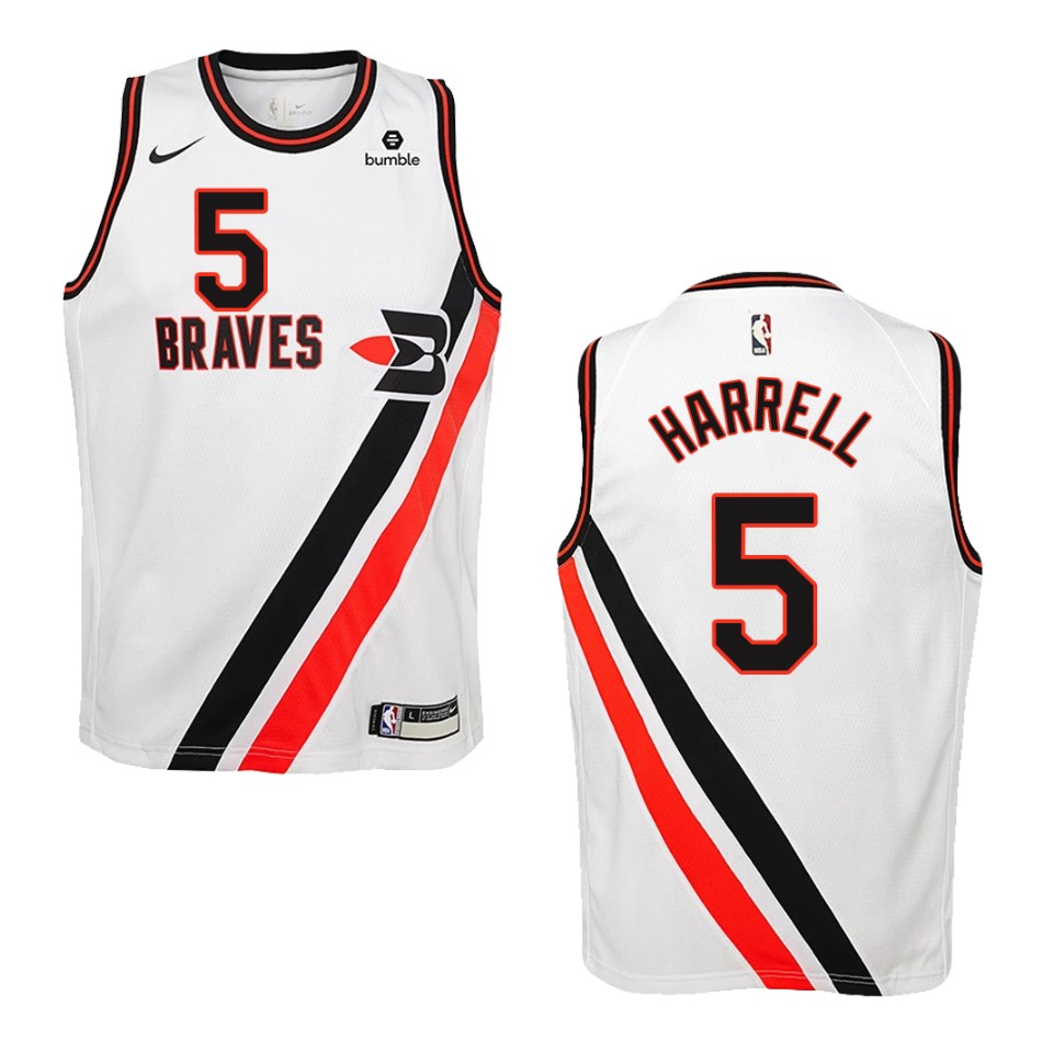 Youth Los Angeles Clippers #5 Montrezl Harrell Hardwood Classics Swingman Jersey - White