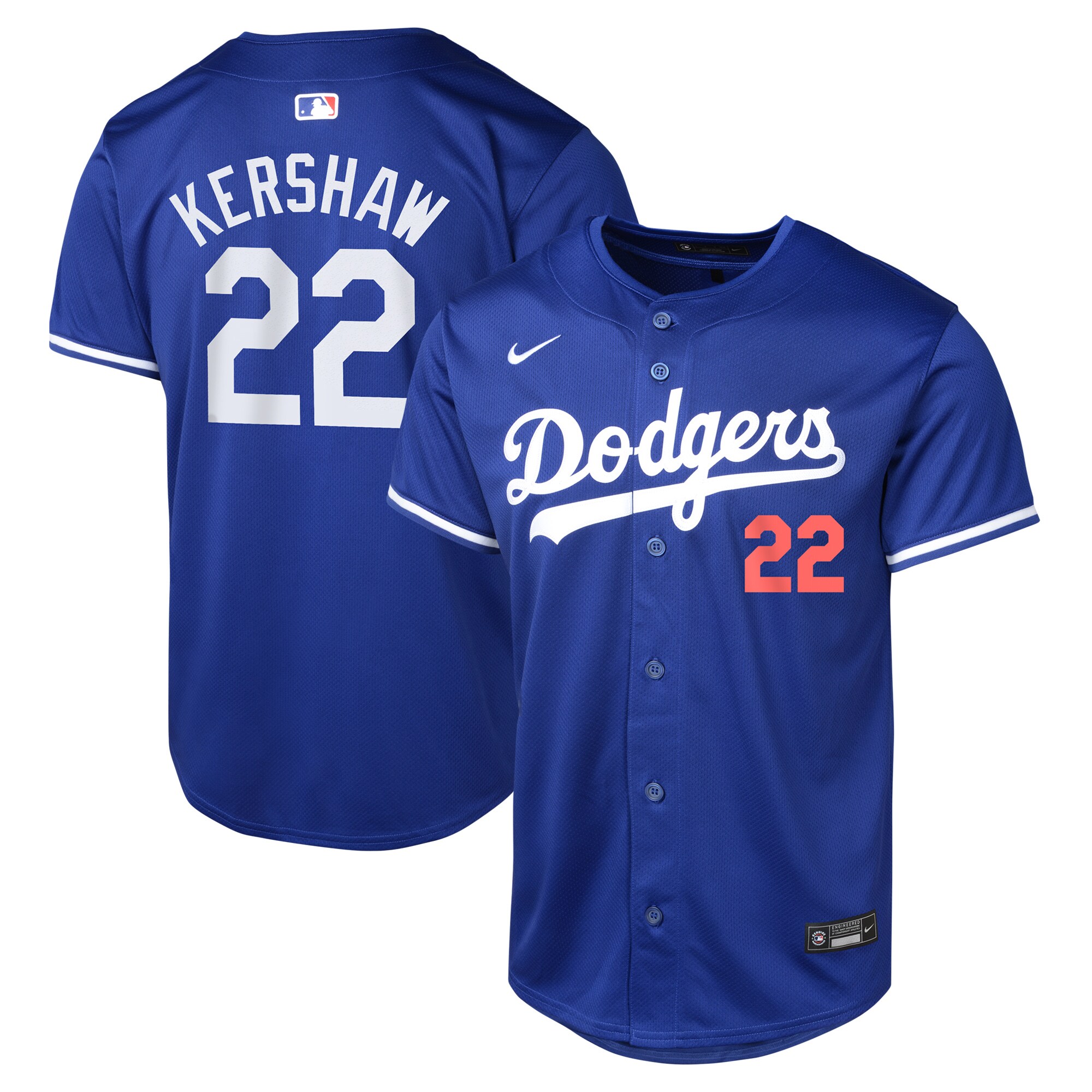 Youth Los Angeles Dodgers Clayton Kershaw Royal Alternate Limited Player Jersey 