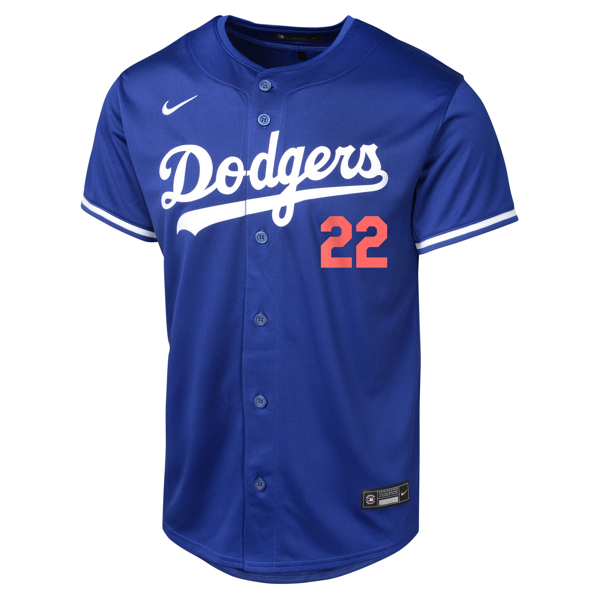 Alternative view of Youth Los Angeles Dodgers Clayton Kershaw Royal Alternate Limited Player Jersey 