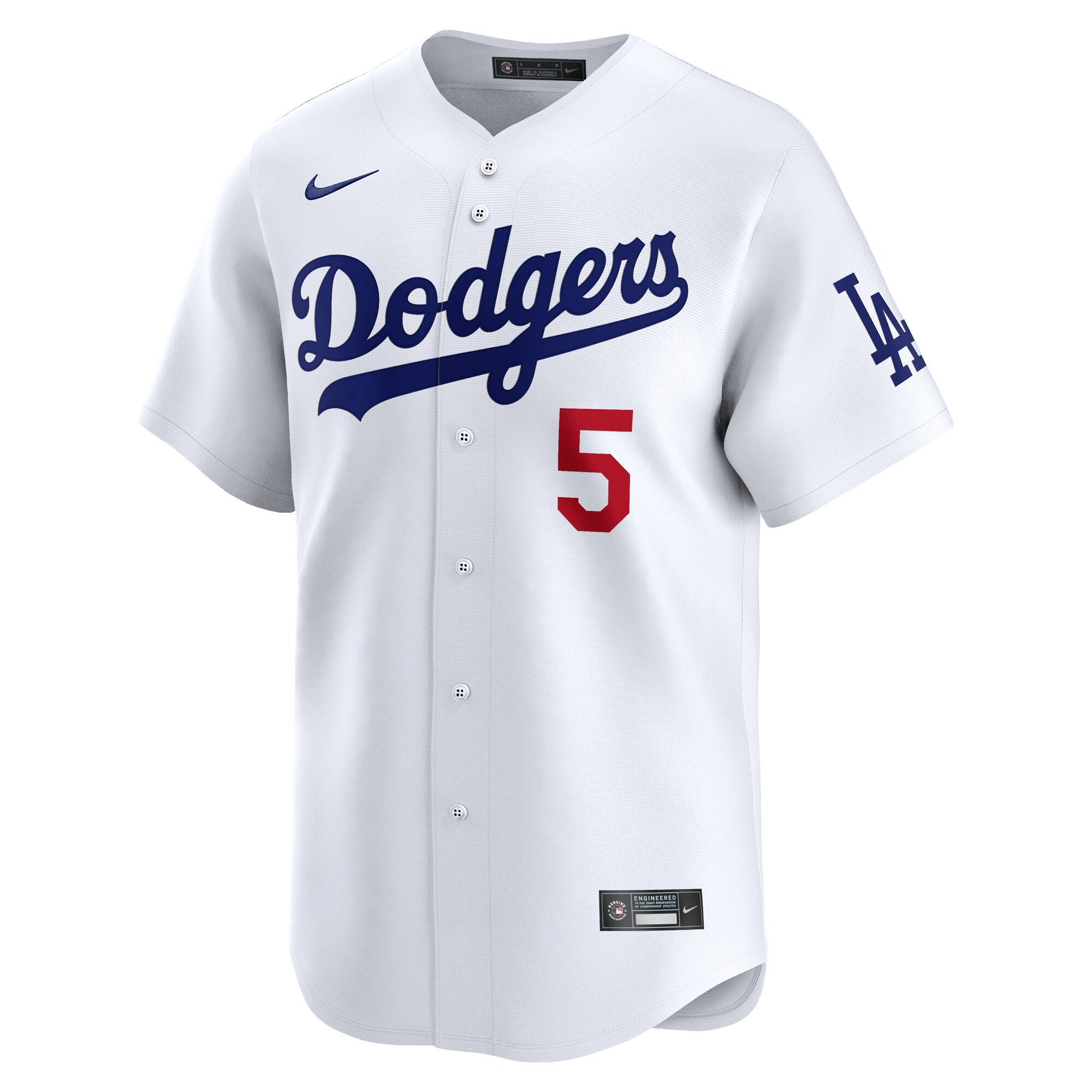 Alternative view of Youth Los Angeles Dodgers Freddie Freeman White Home Limited Player Jersey 