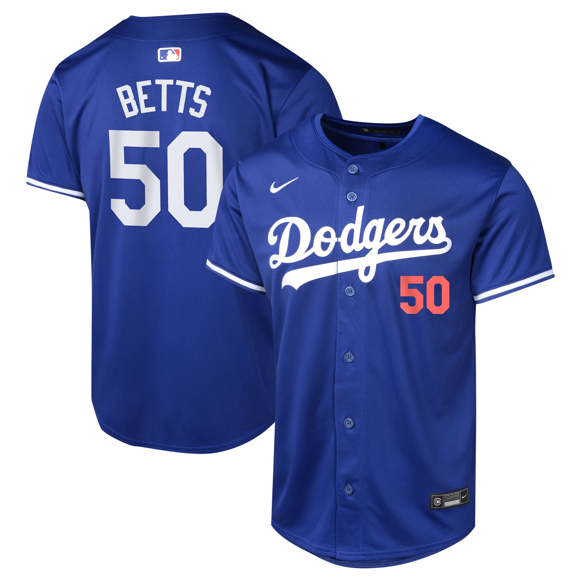 Youth Los Angeles Dodgers Mookie Betts Royal Alternate Limited Player Jersey 