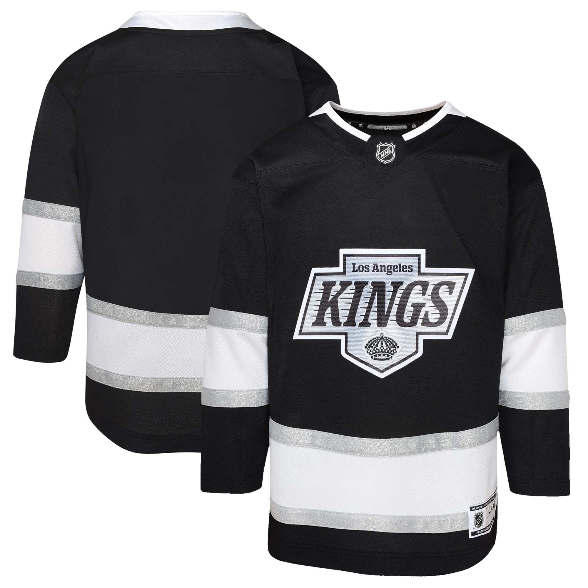 Youth Los Angeles Kings Black Home Premier Jersey - JS659 