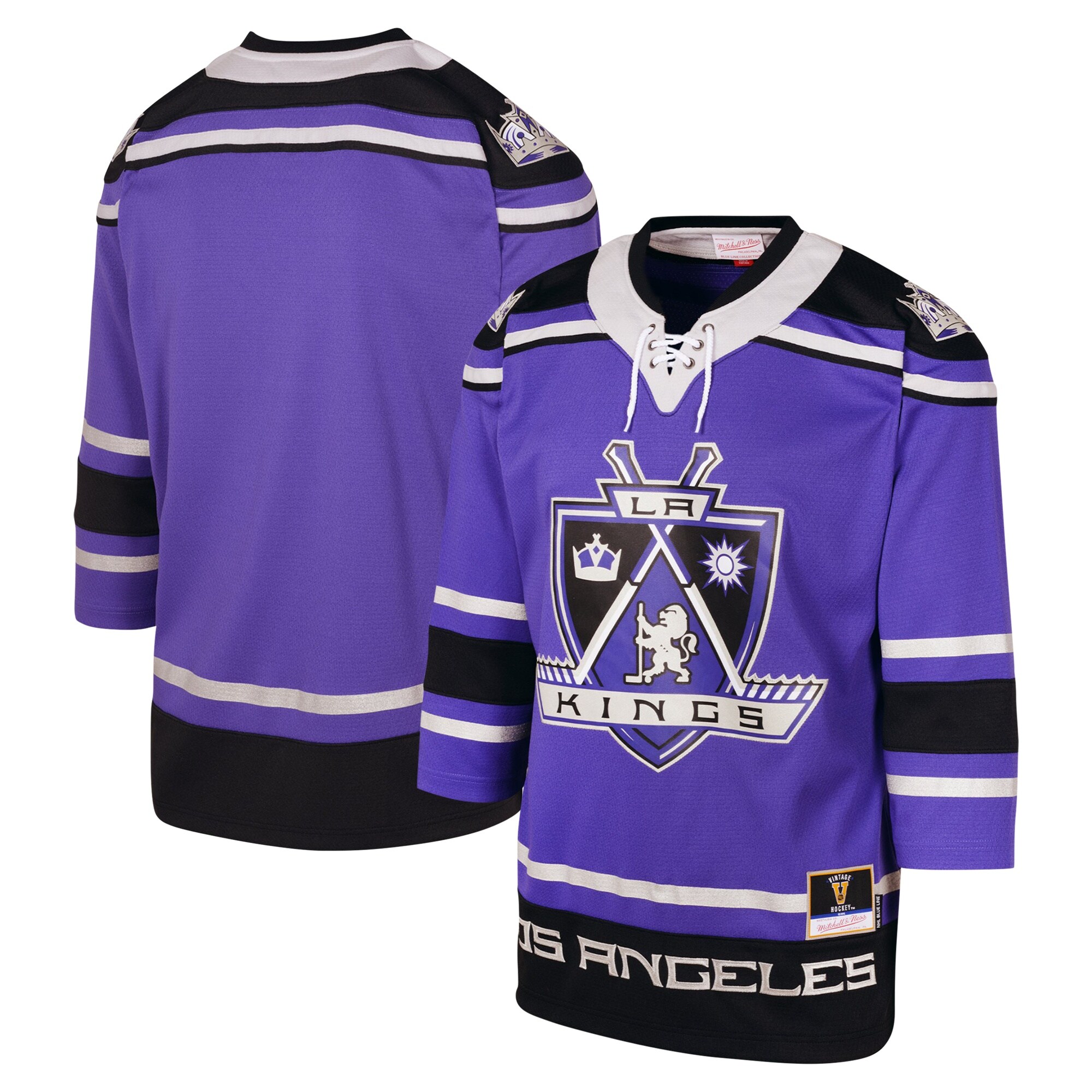 Youth Los Angeles Kings Mitchell & Ness Purple 2002 Blue Line Jersey - JS843 