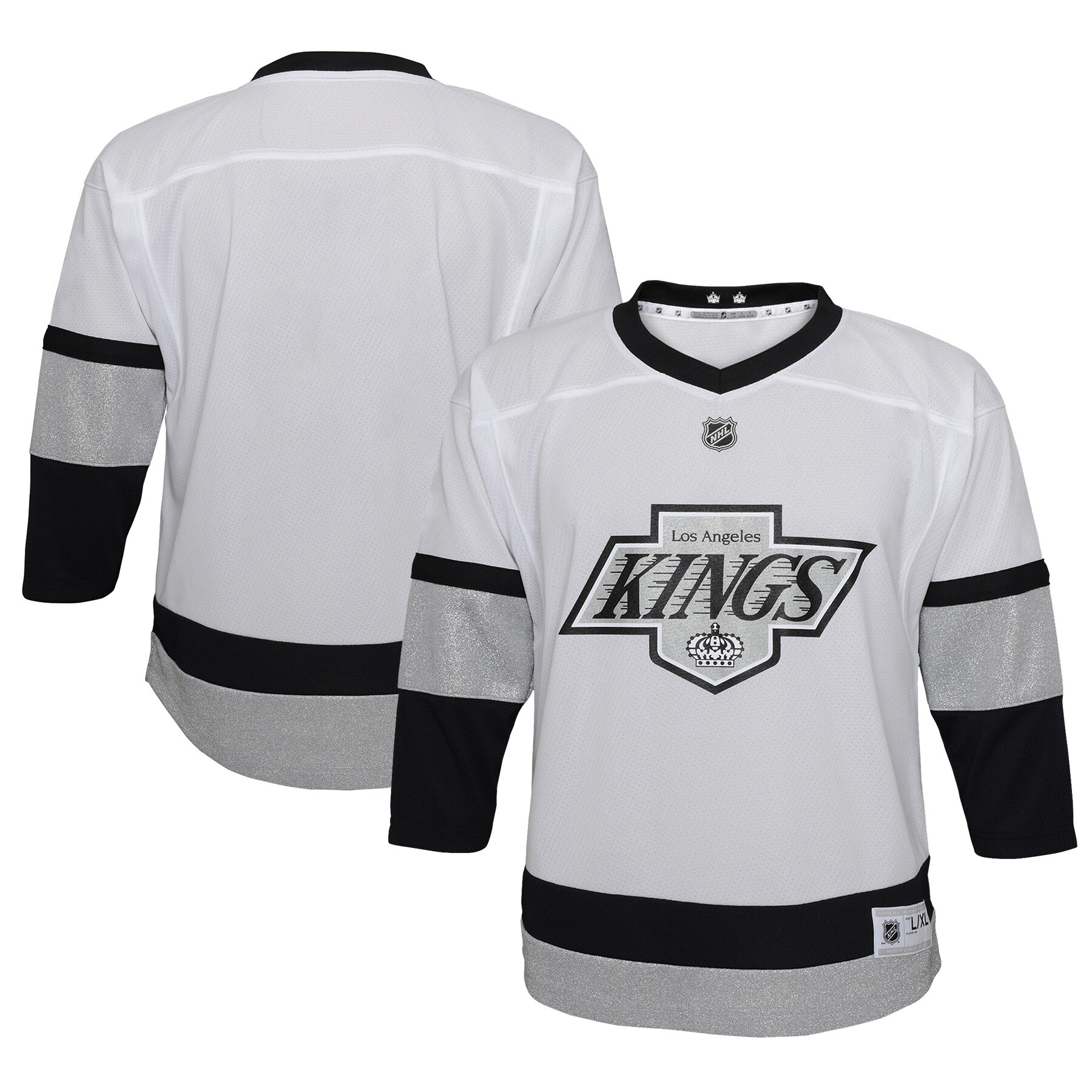 Youth Los Angeles Kings White 2021/22 Alternate Jersey - JS641 